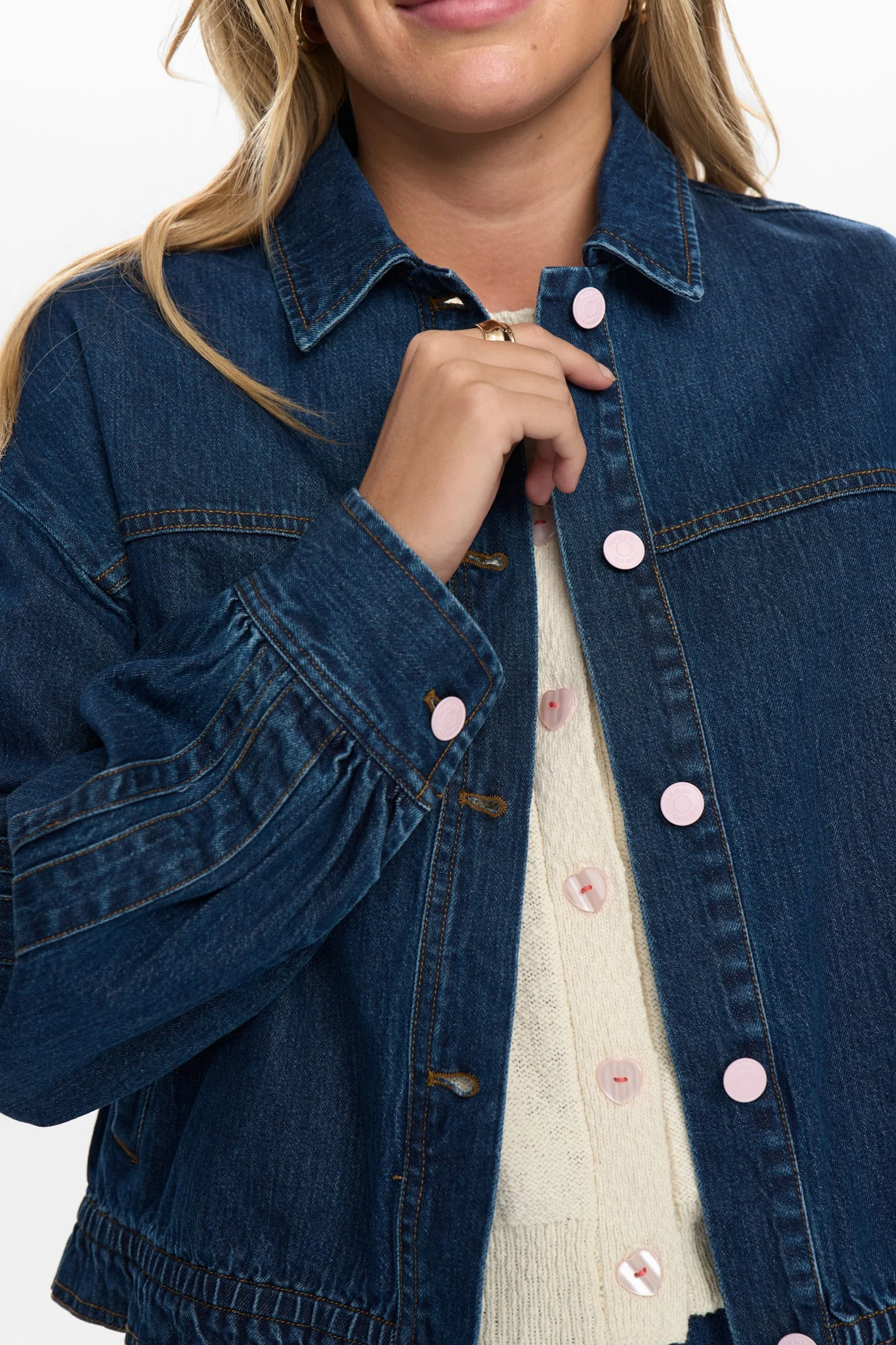NUADDISON JACKET - Medium Blue Denim - Image 5