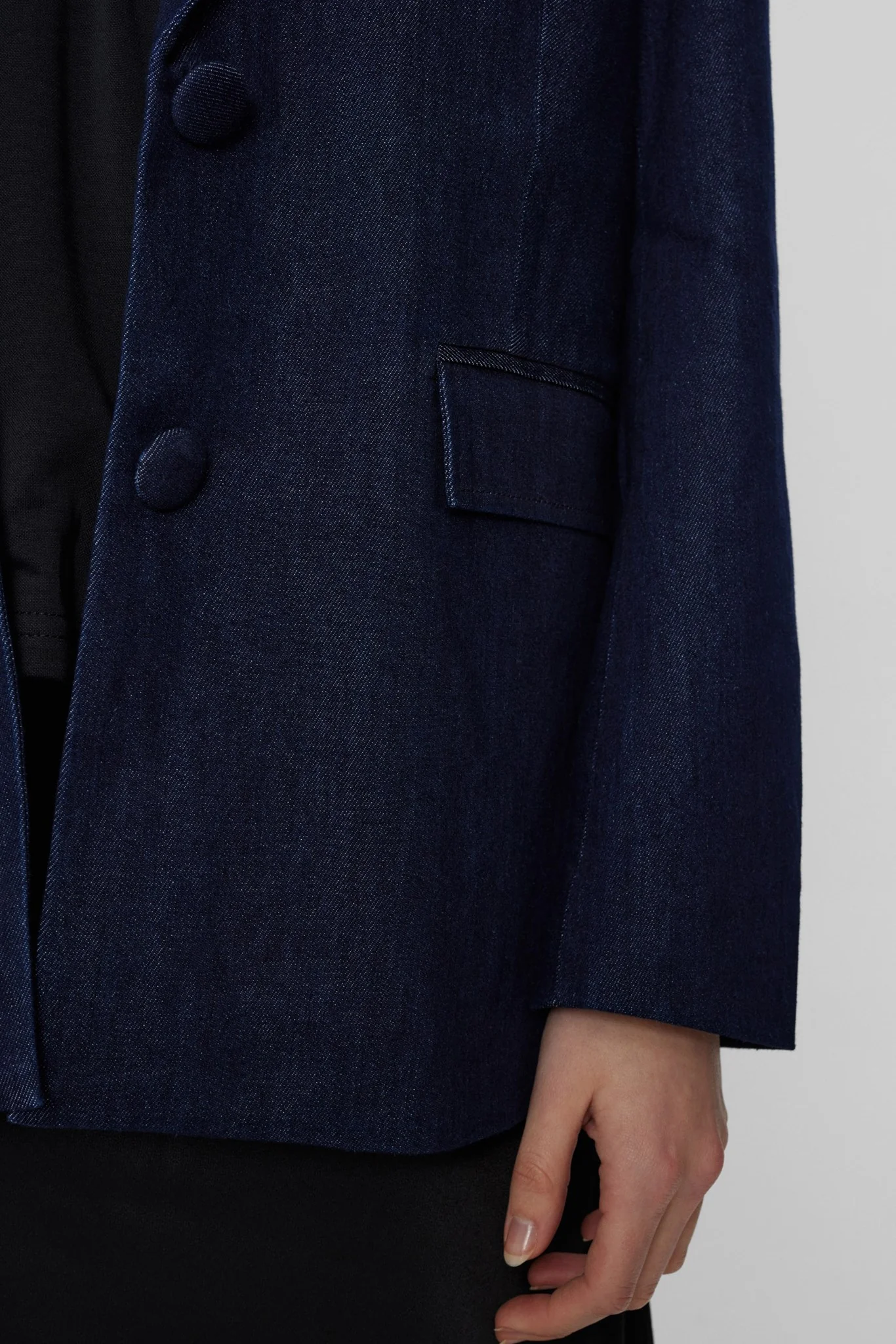 NUALETTA BLAZER - Dark Blue Denim - Image 5
