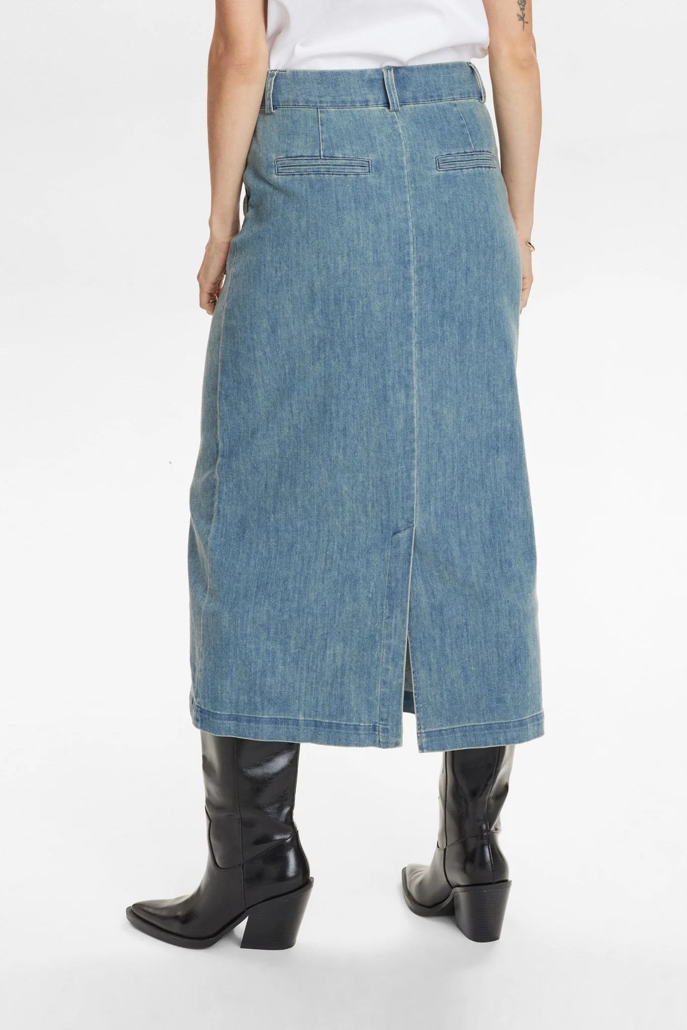 NUALETTA SKIRT - Med. Blue Washed Denim - Image 2
