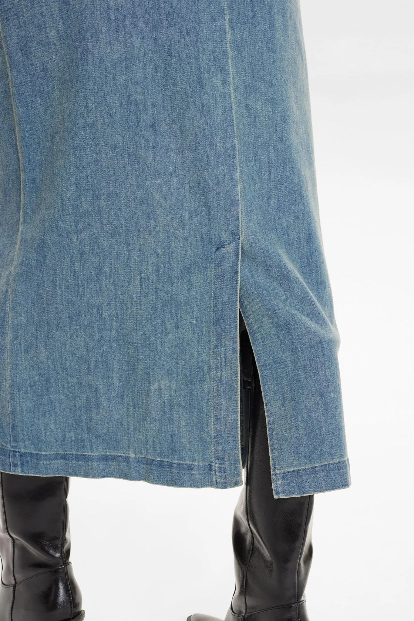 NUALETTA SKIRT - Med. Blue Washed Denim - Image 5