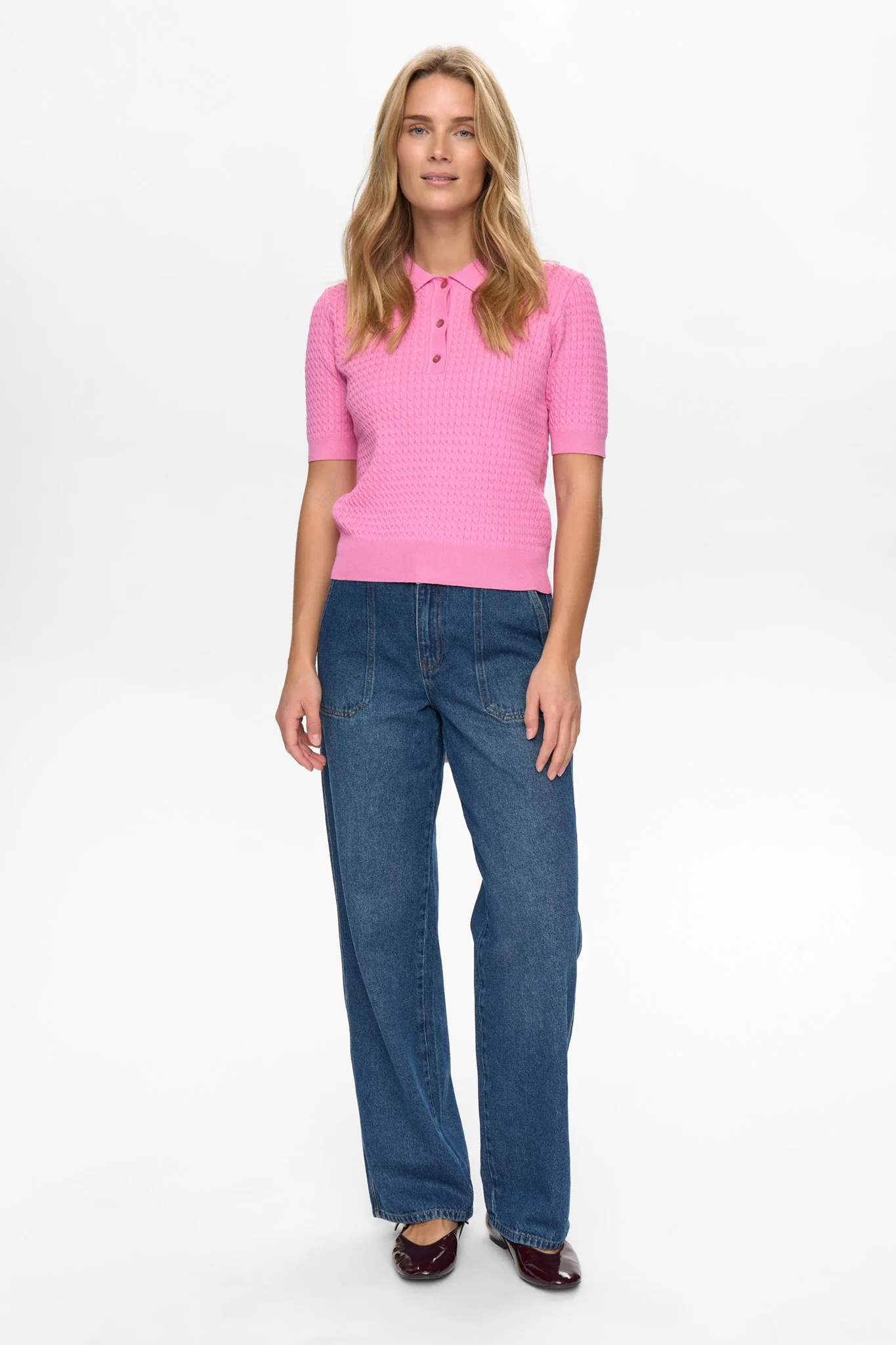 NUALETTE POLO - Fuchsia Pink - Image 3