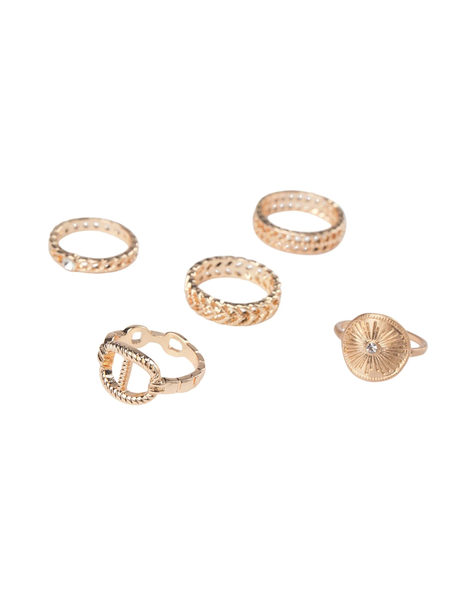 NUALFIO RING 4-PACK - Gold - Image 2