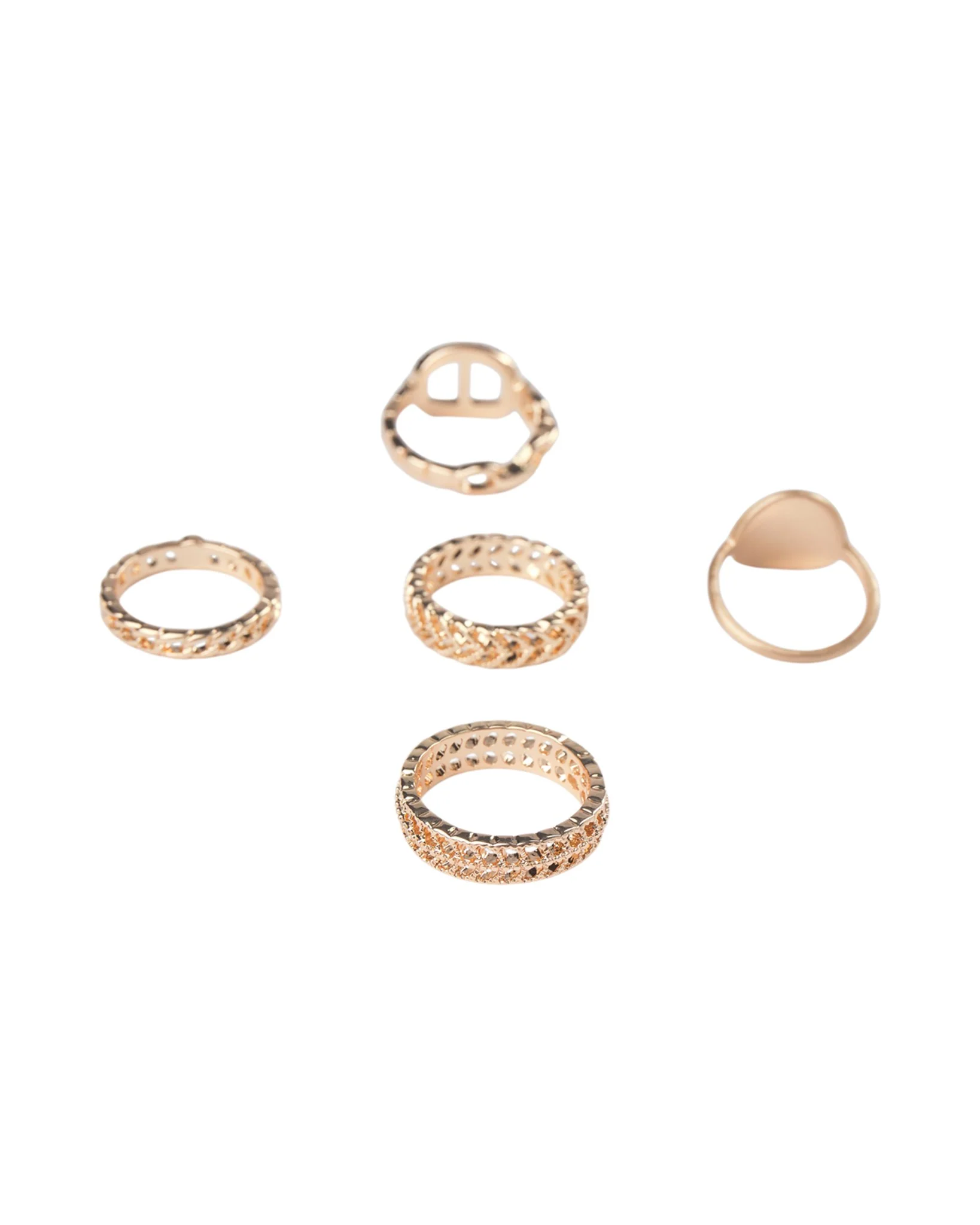 NUALFIO RING 4-PACK - Gold - Image 4