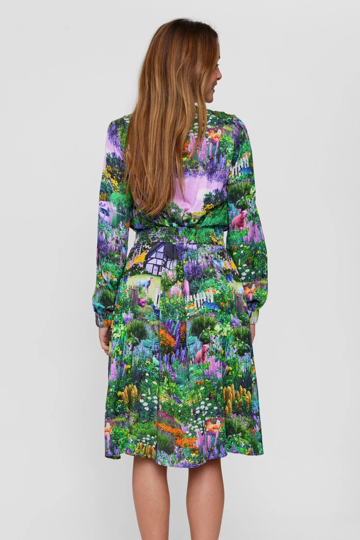 NUALLISON DRESS - Pine Green - Image 2