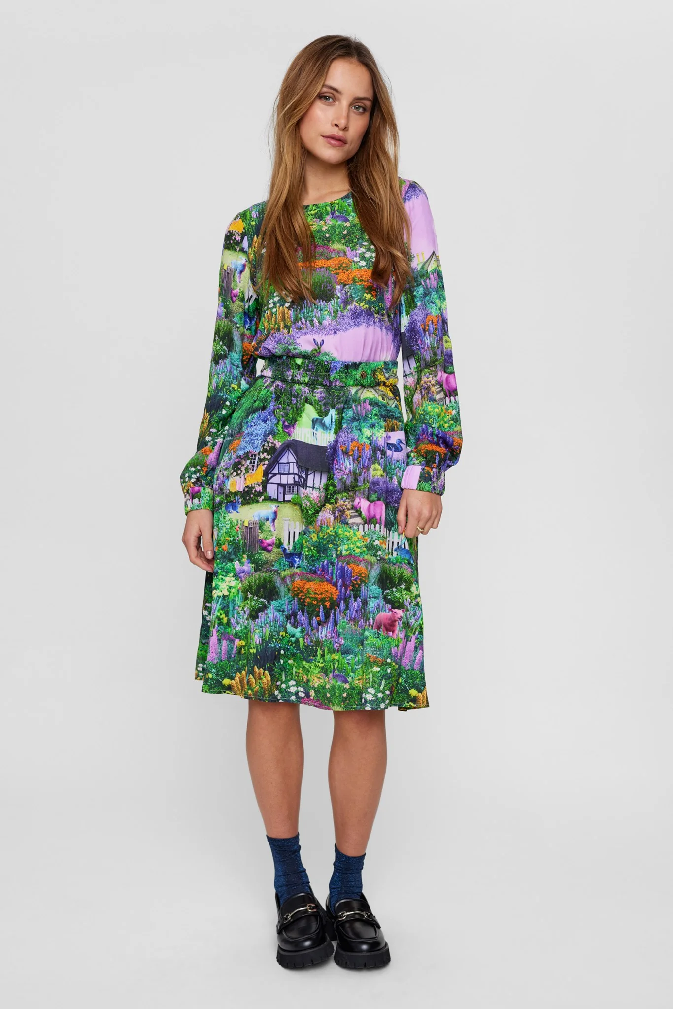 NUALLISON DRESS - Pine Green - Image 3