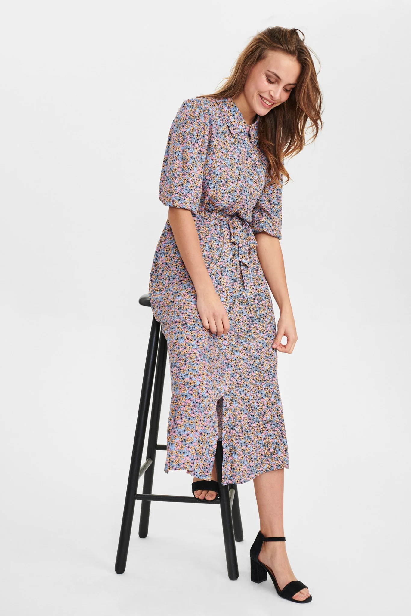 NUALMA 3/4 SLEEVE DRESS - Lustre - Image 6