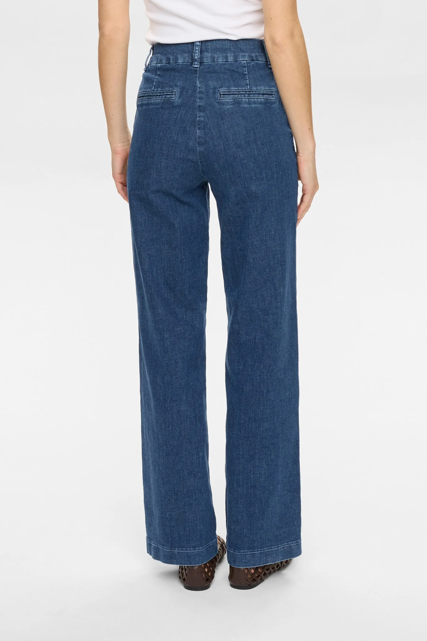NUAMBER HR WIDE JEANS - R3013 - Medium Blue Denim - Image 2