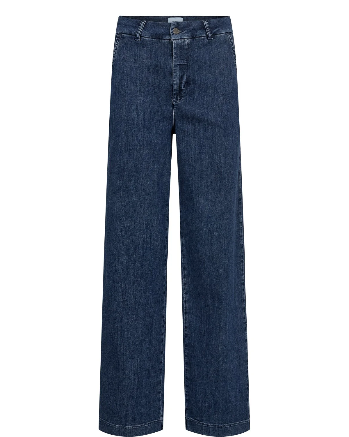 NUAMBER HR WIDE JEANS - R3013 - Medium Blue Denim - Image 6