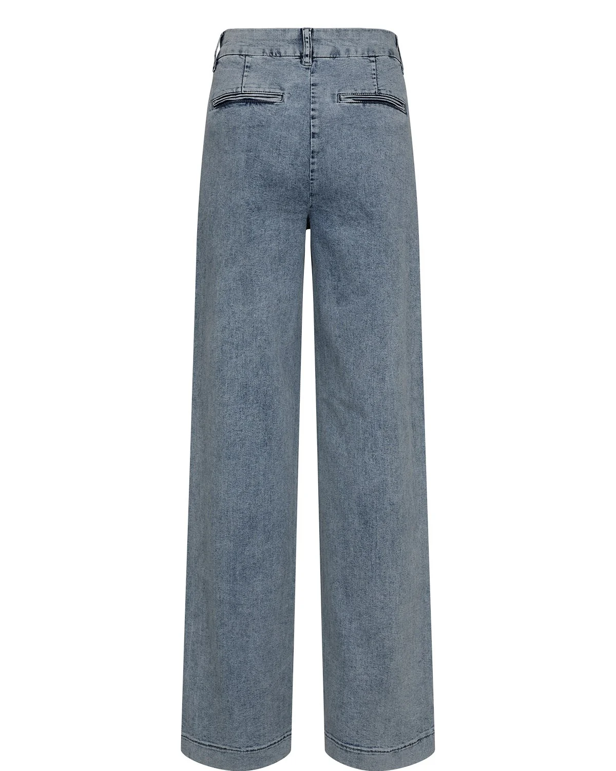 NUAMBER HR WIDE JEANS - R3019 - Light B. Stonewash Denim - Image 7