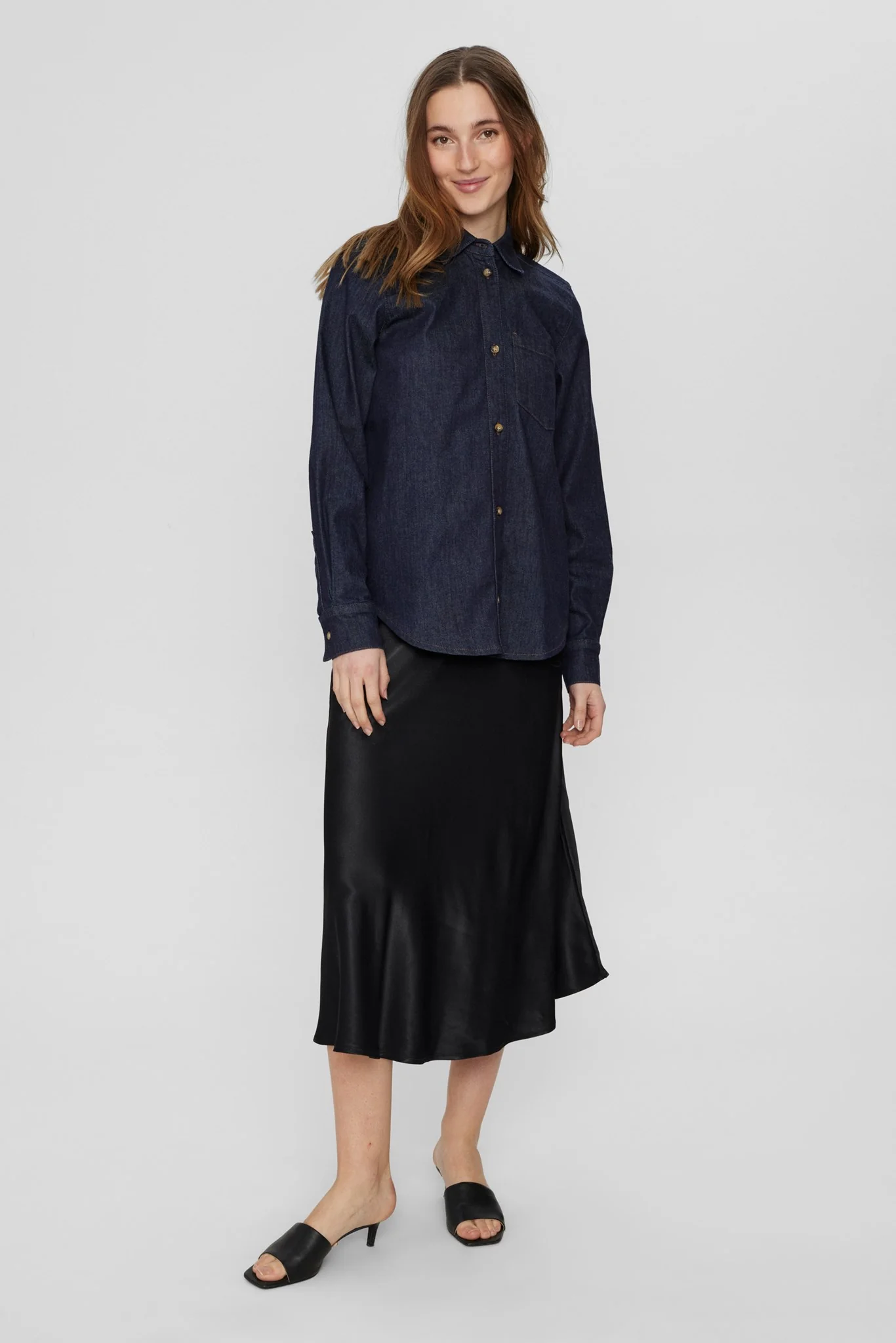 NUAMBER NEW SHIRT - Dark Blue Denim - Image 3