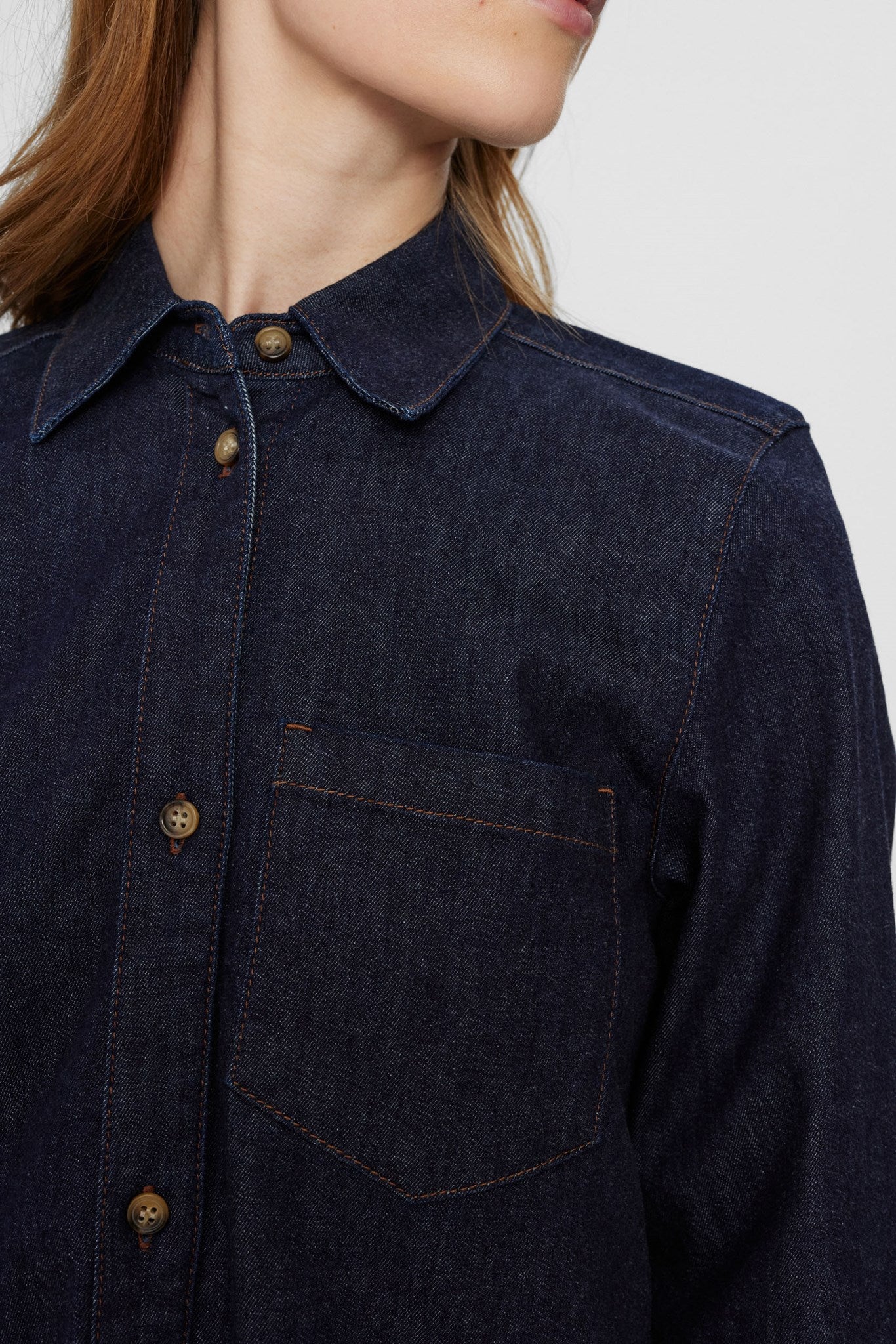 NUAMBER NEW SHIRT - Dark Blue Denim - Image 4