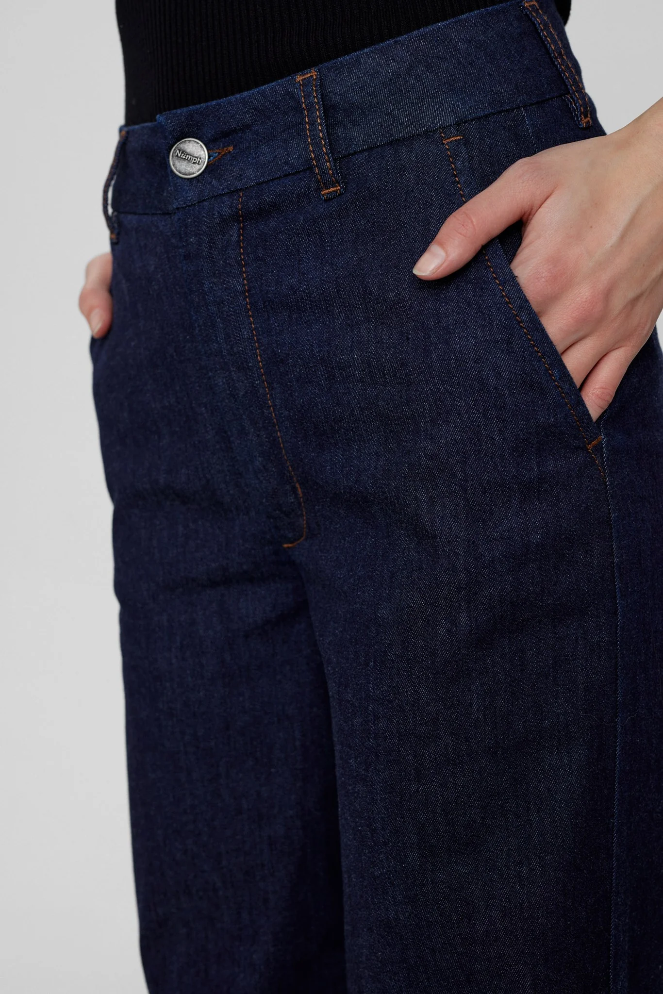 NUAMBER PANTS DARK BLUE - Dark Blue Denim - Image 4