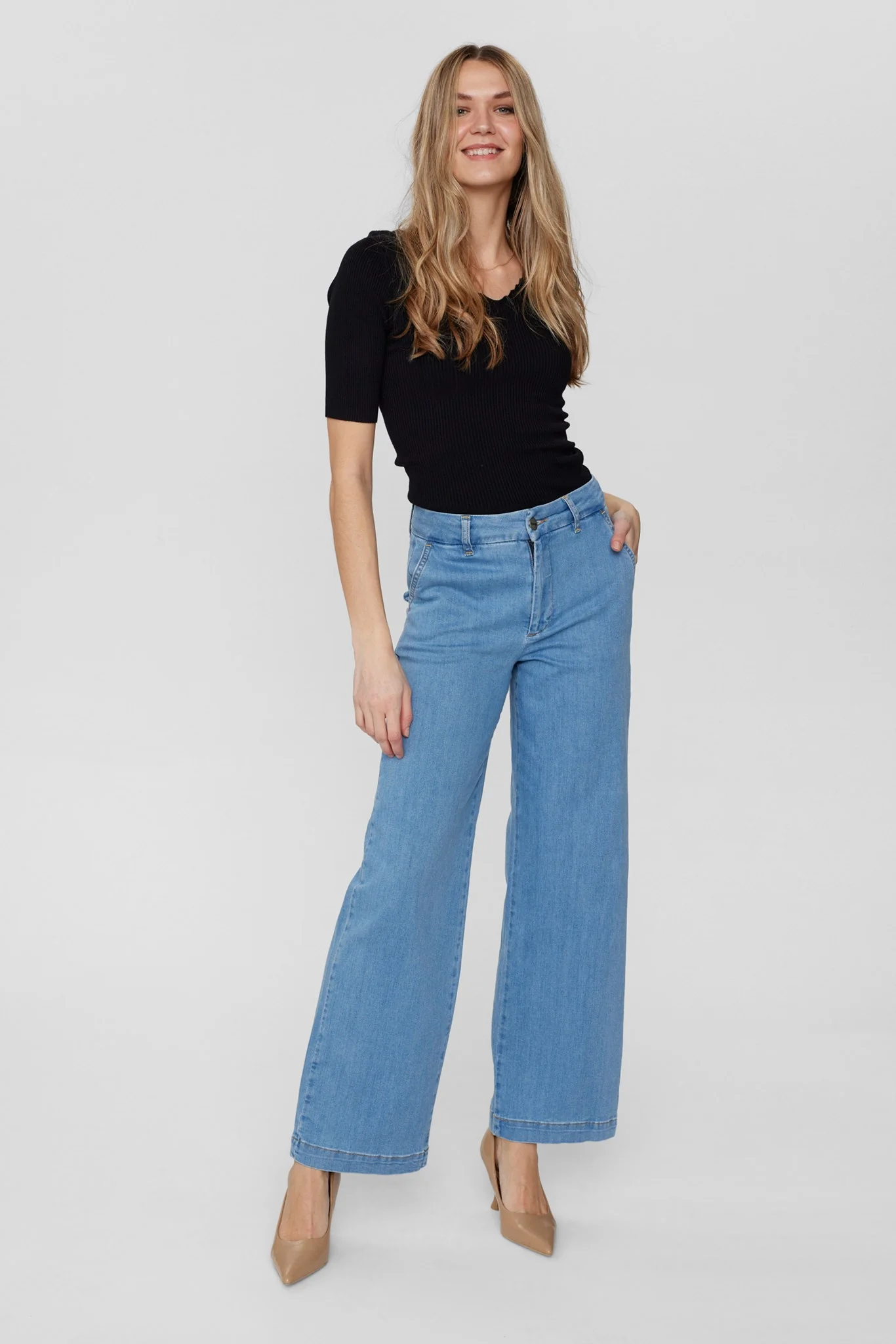 NUAMBER PANTS - LIGHT BLUE - Light Blue Denim - Image 6