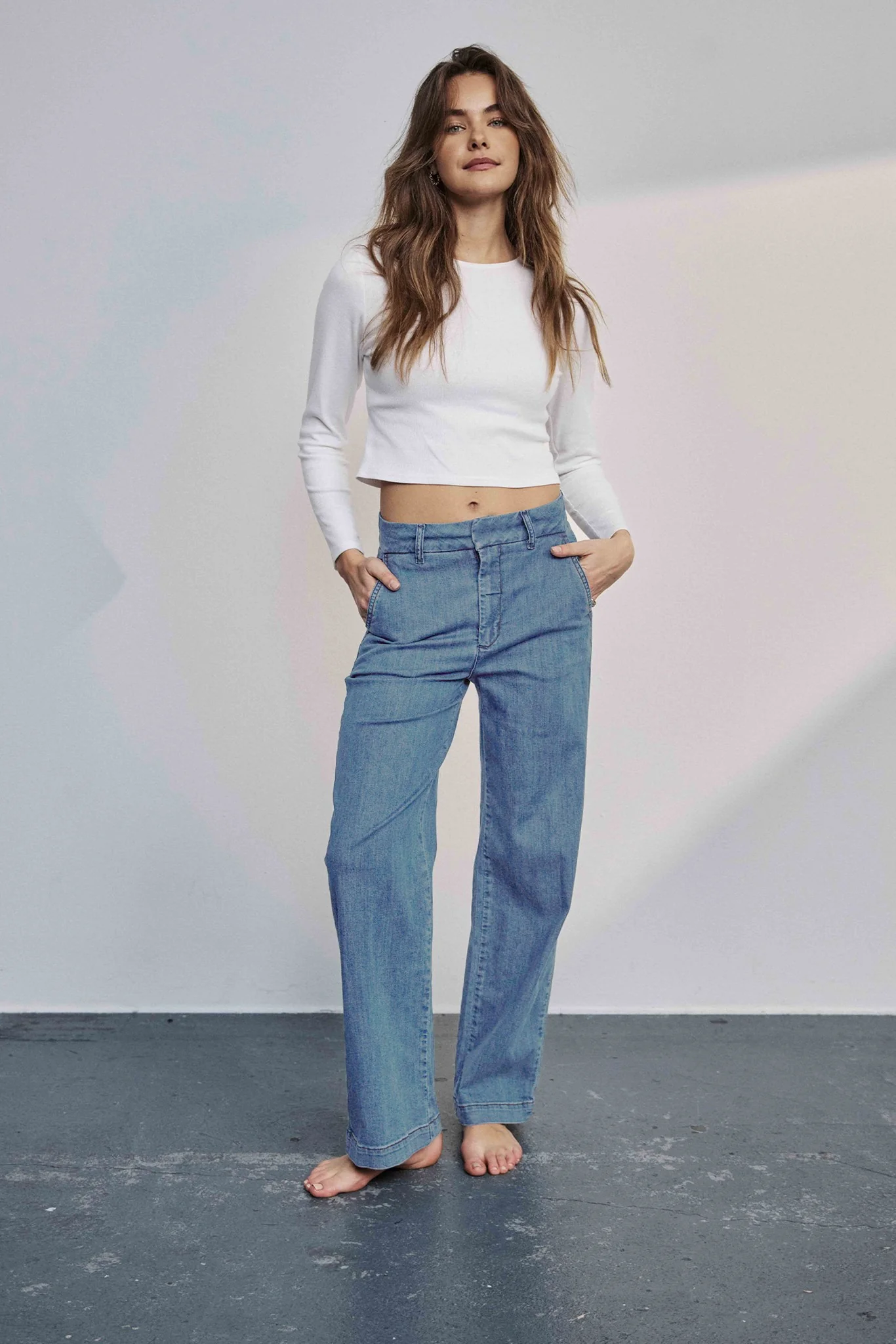 NUAMBER PANTS LONG - Light Denim Blue 1 - Image 3