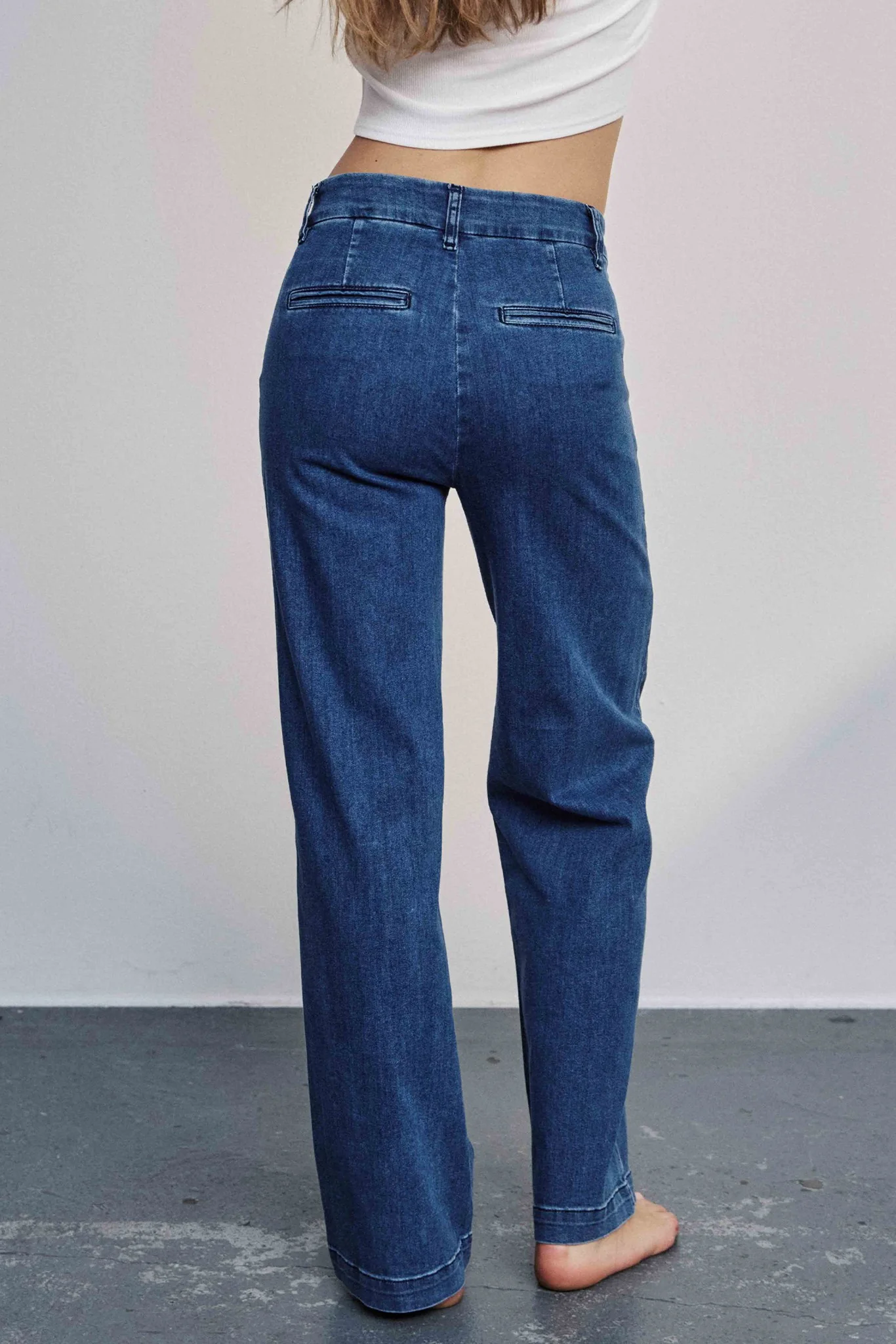 NUAMBER LONG - Medium Blue Denim - Image 2