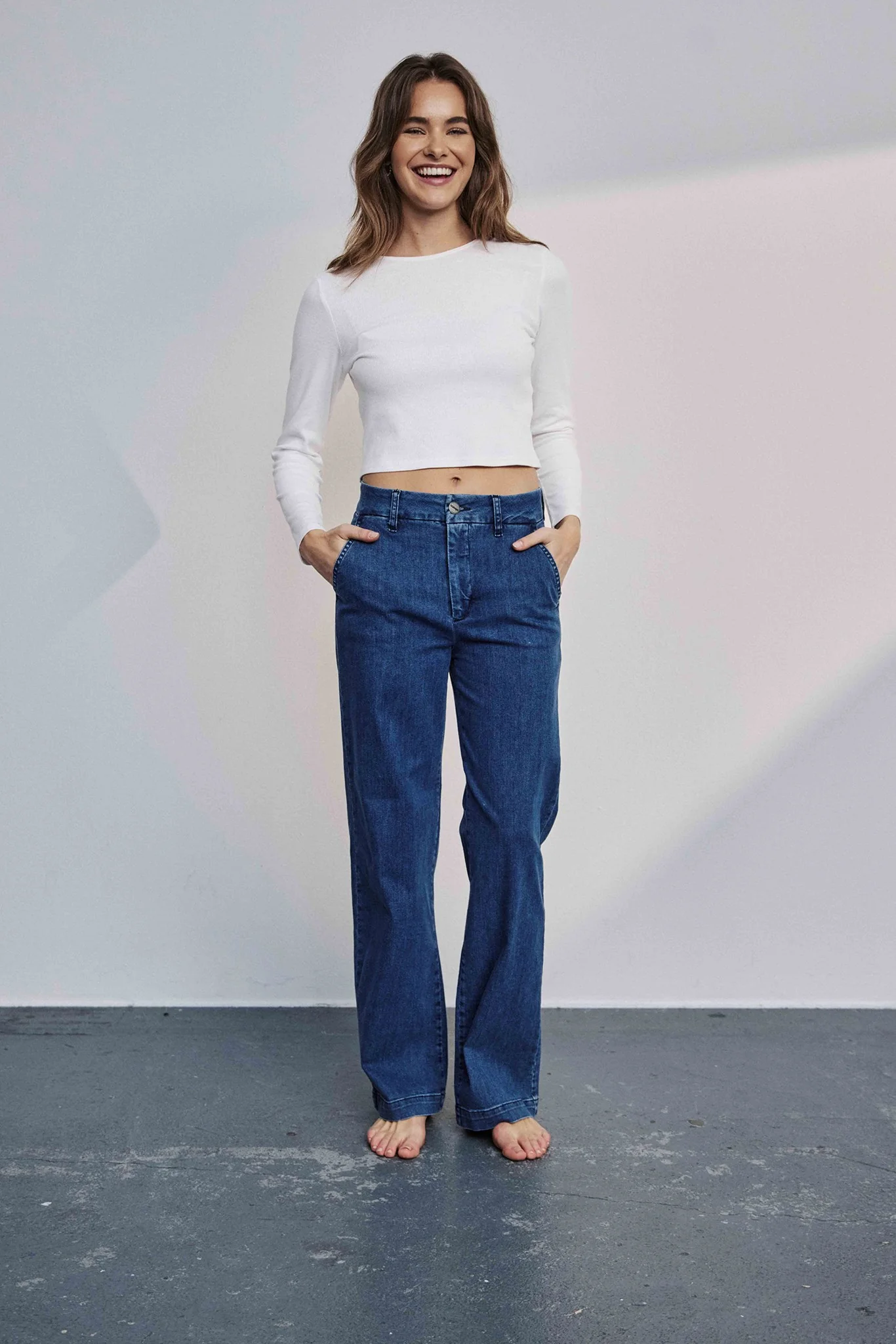 NUAMBER LONG - Medium Blue Denim - Image 3