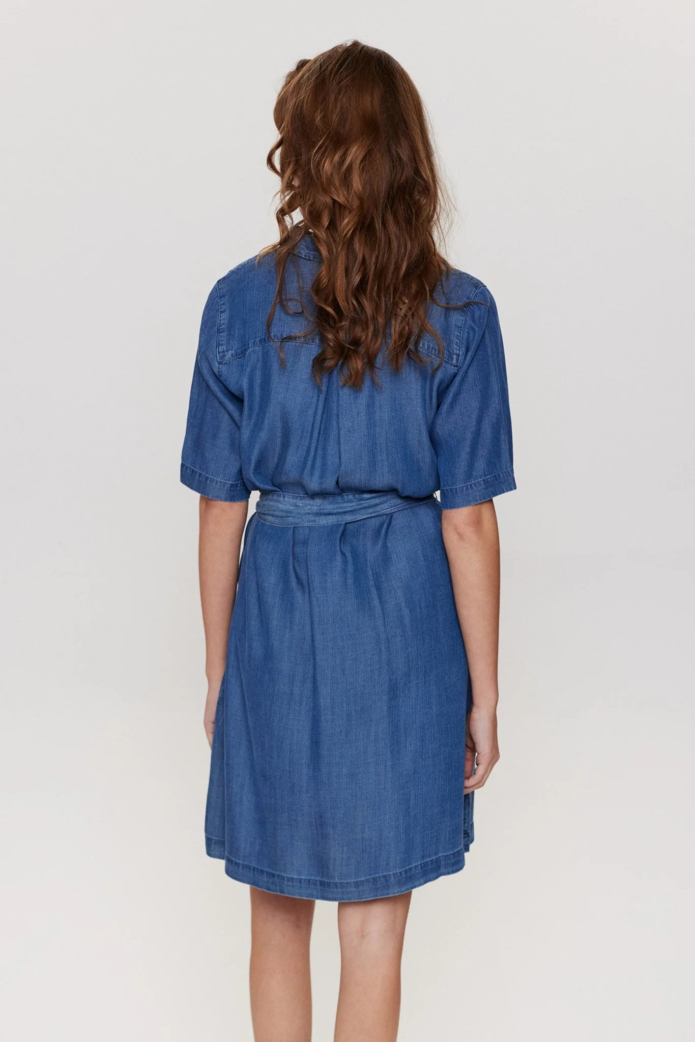NUANDREA DRESS - Medium Blue Denim - Image 2