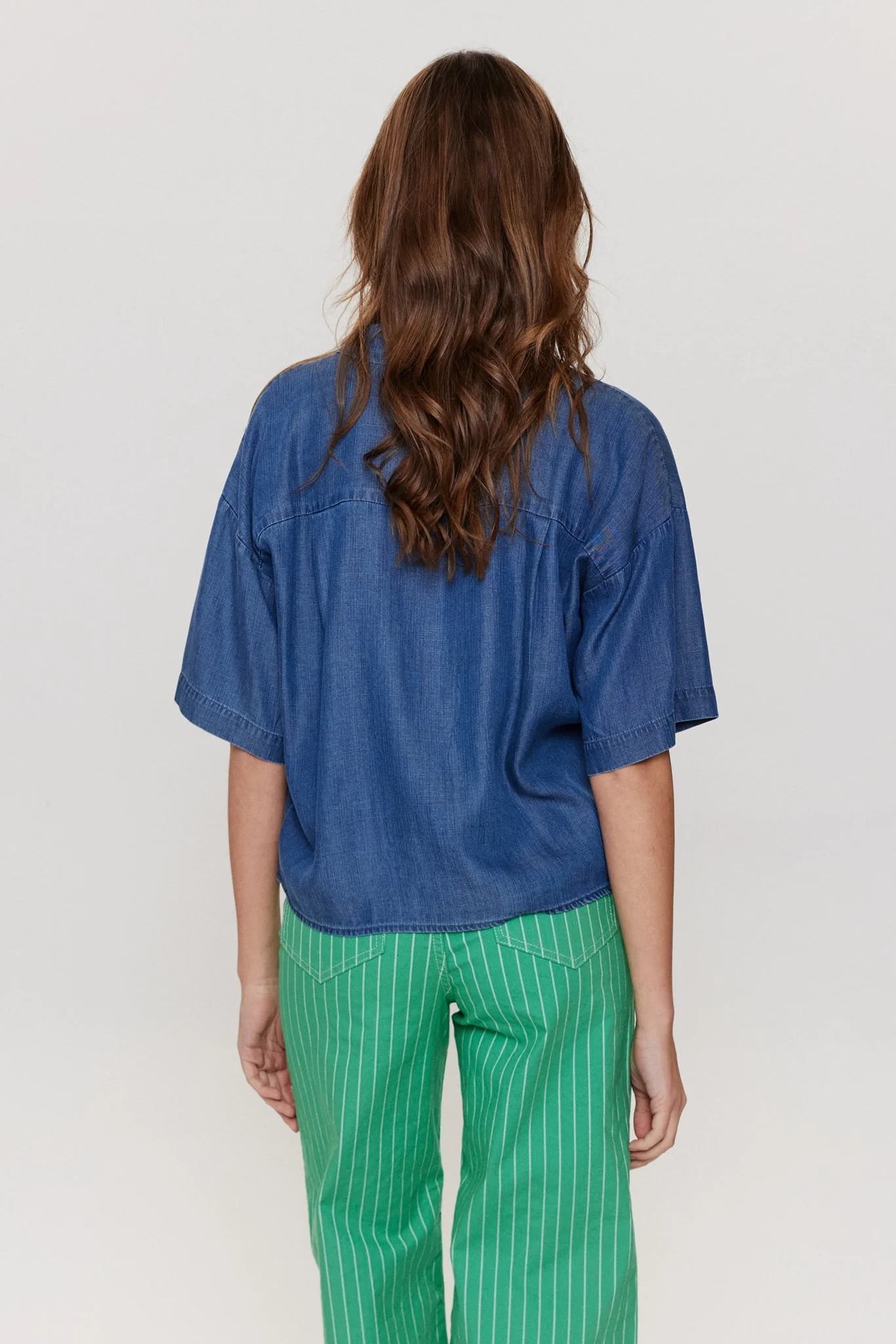 NUANDREA SHIRT - Medium Blue Denim - Image 2