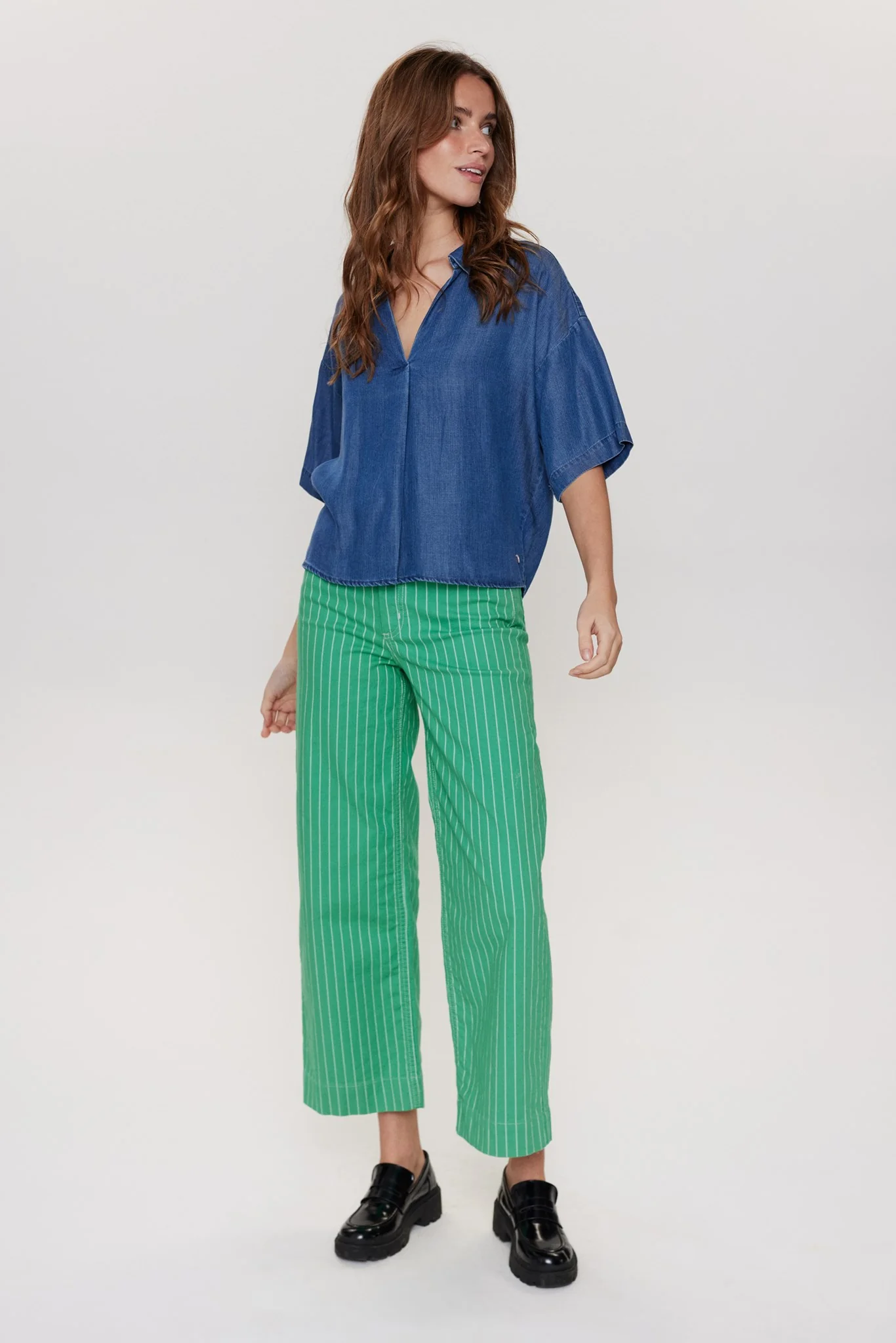 NUANDREA SHIRT - Medium Blue Denim - Image 3