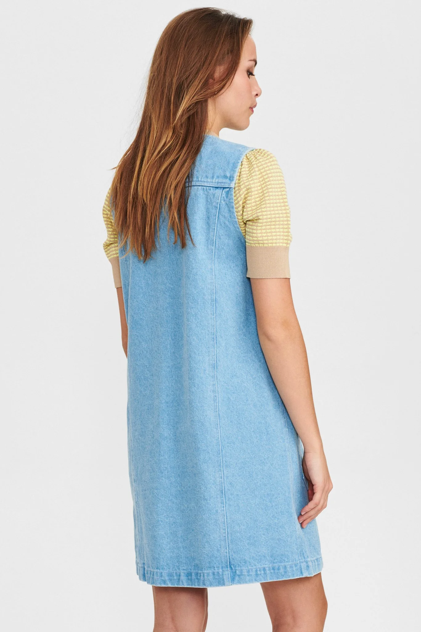 NUANIETTE DRESS - Light Blue Denim - Image 2