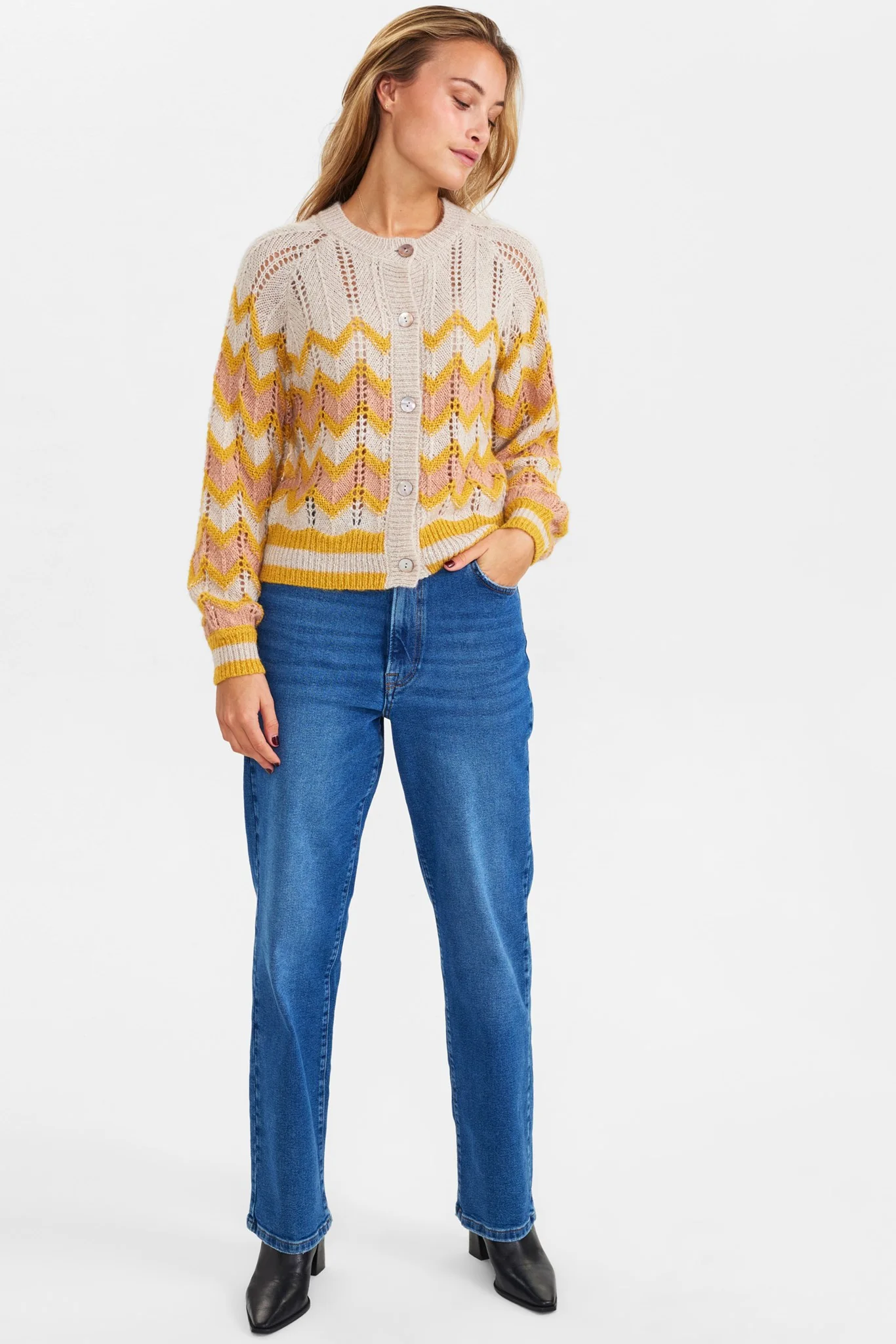 NUANILLA CARDIGAN - Sesame - Image 3
