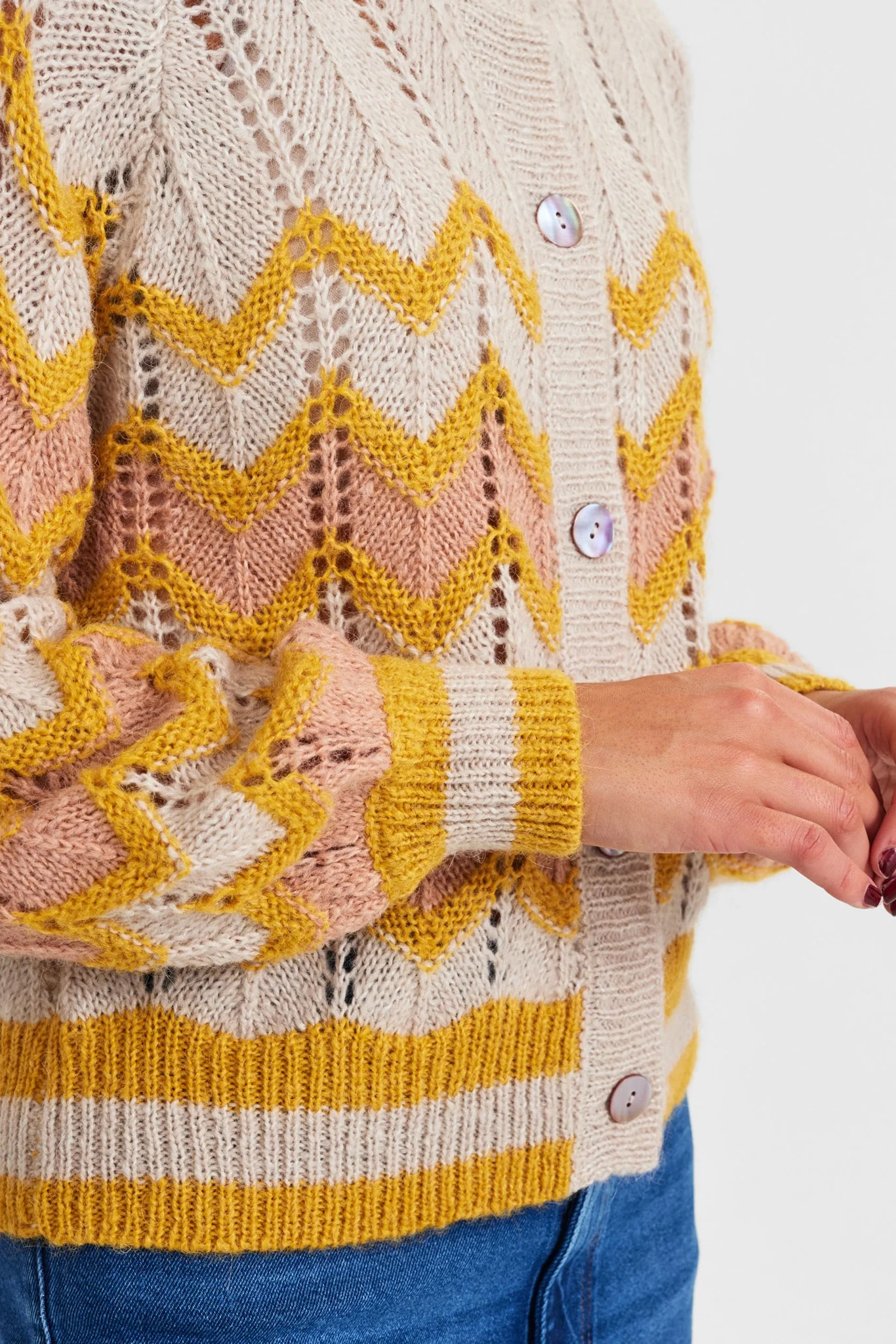 NUANILLA CARDIGAN - Sesame - Image 5