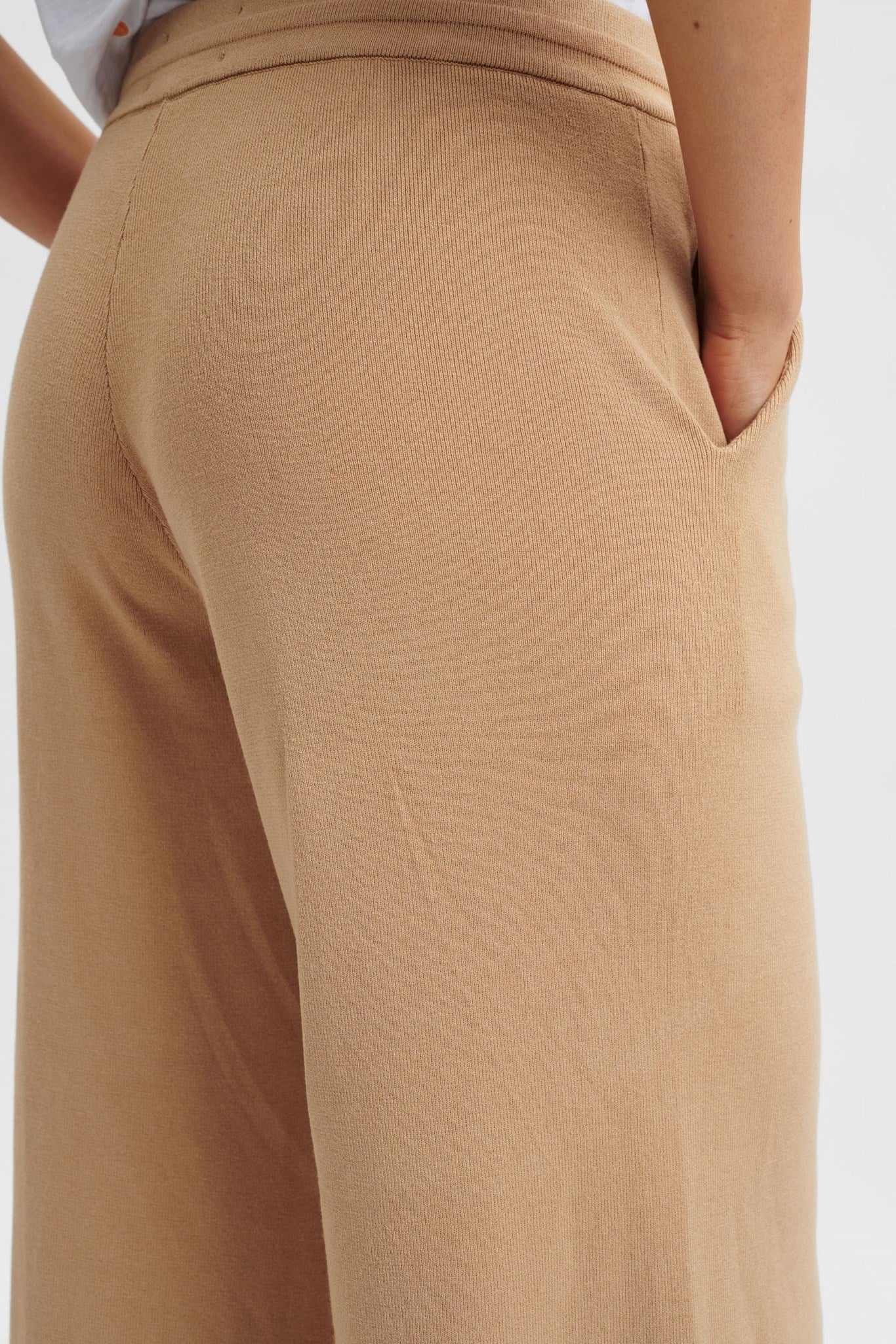 NUANKA CULOTTE PANTS - Sesame - Image 5