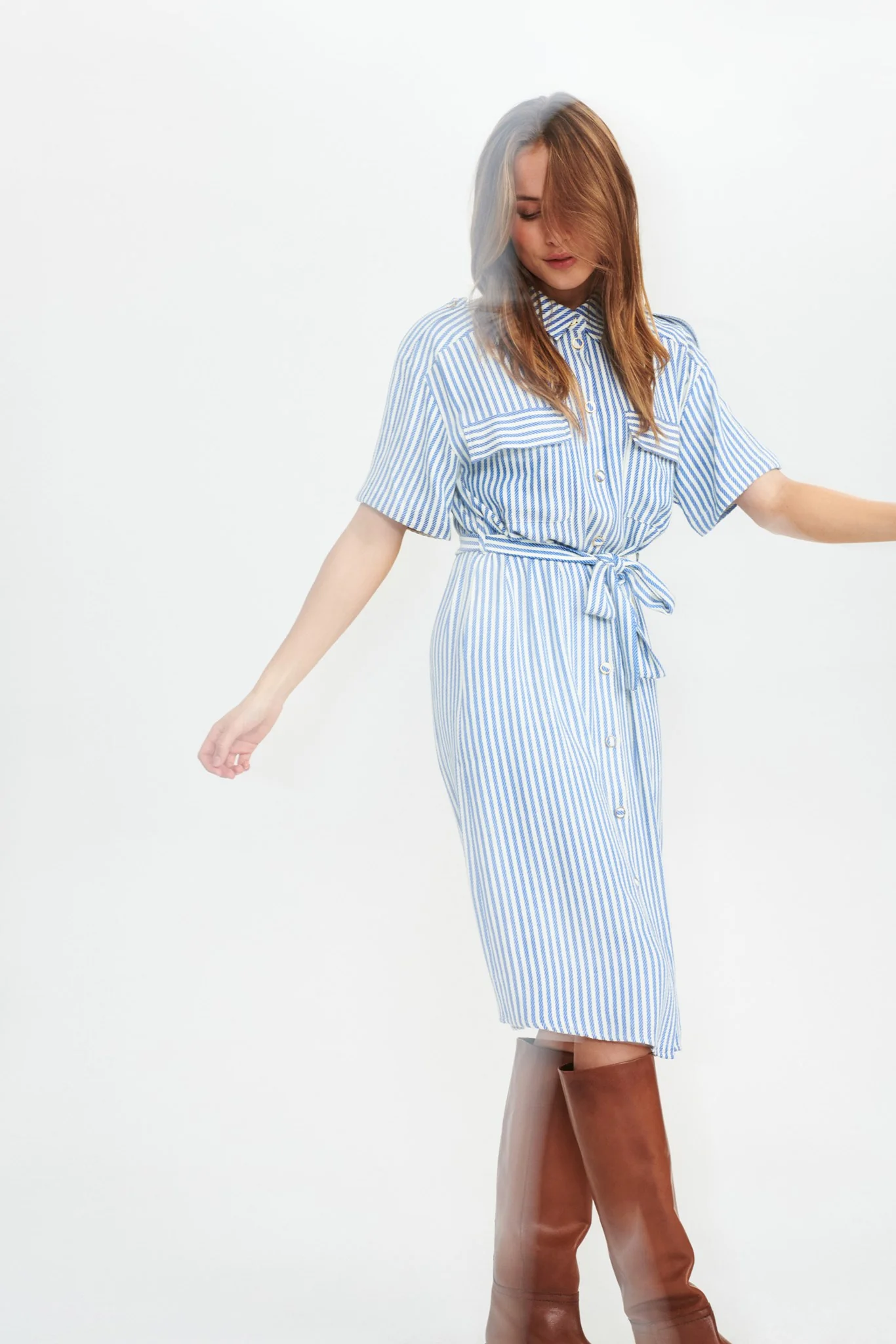 NUANKE DRESS - Cloud Dancer - Image 6