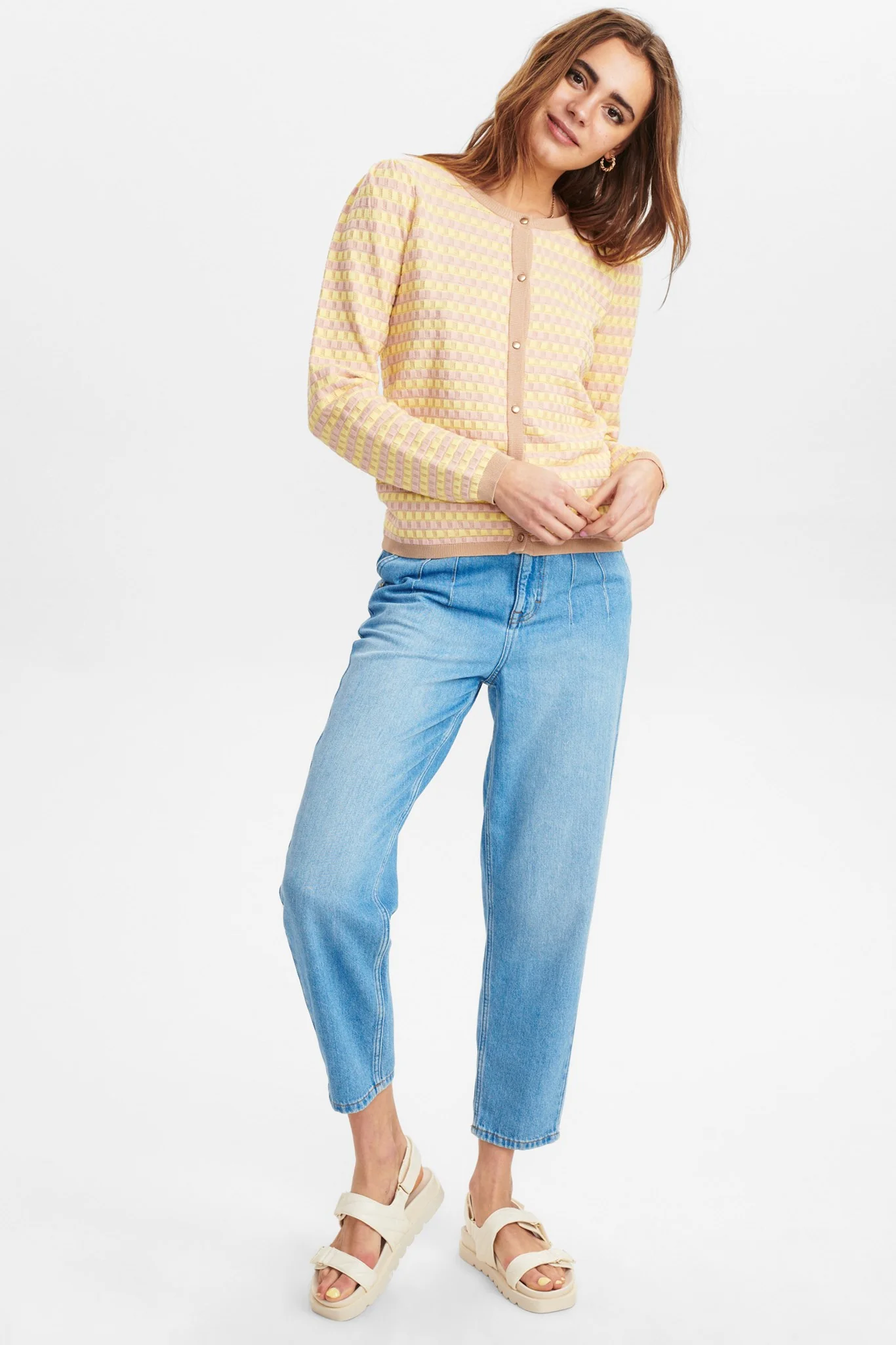 NUANNALISA CARDIGAN - Popcorn - Image 3