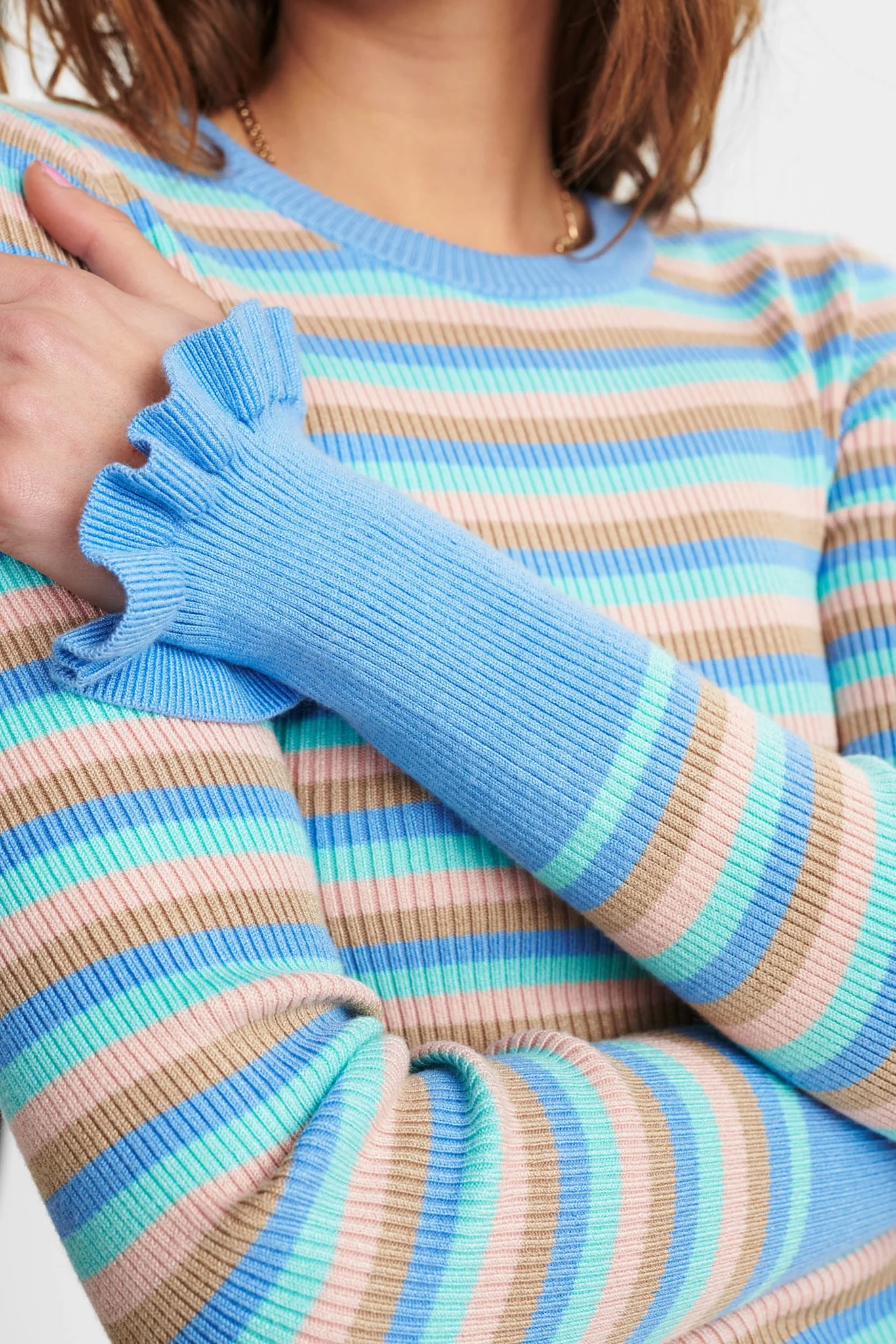 NUANNEKE LS PULLOVER - Della Robbia Blue - Image 5