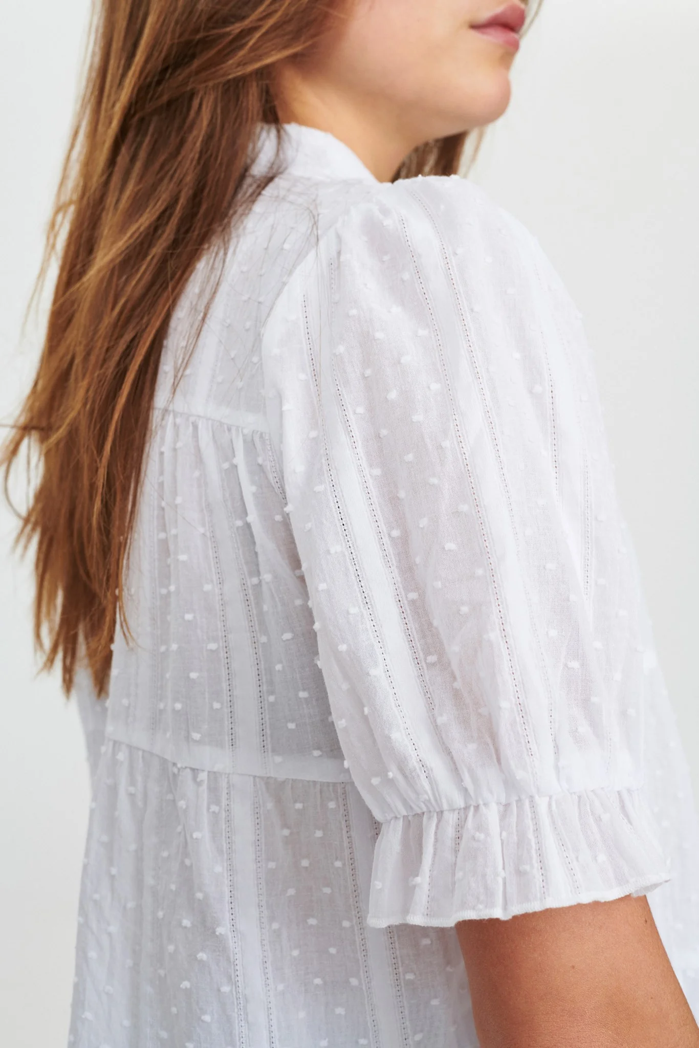NUANNEMONA SOLID SHIRT - Cloud Dancer - Image 5