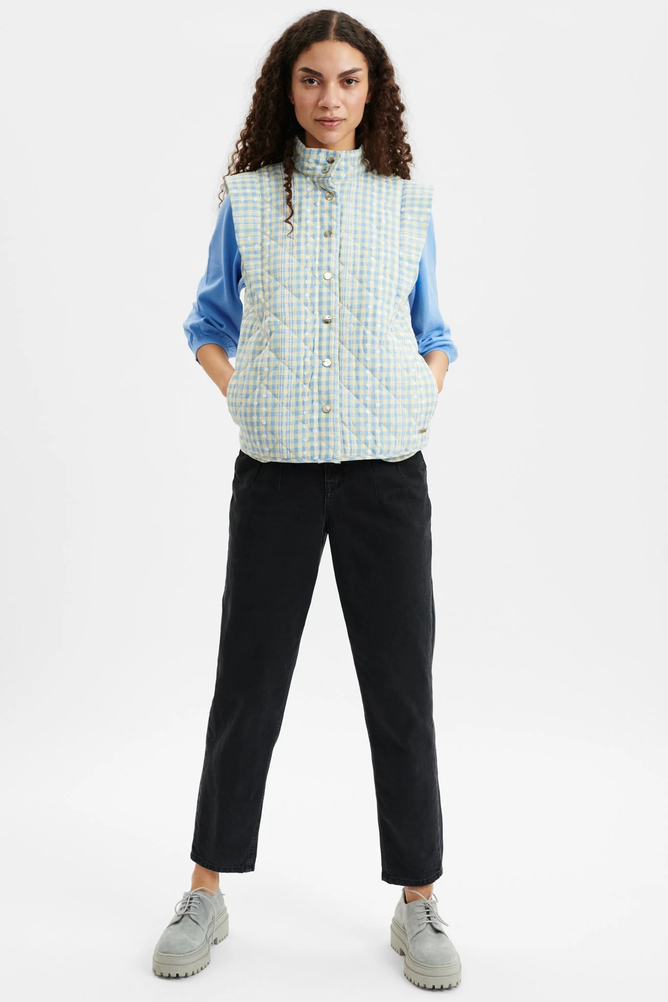 NUANNEMONA WAISTCOAT - Della Robbia Blue - Image 3