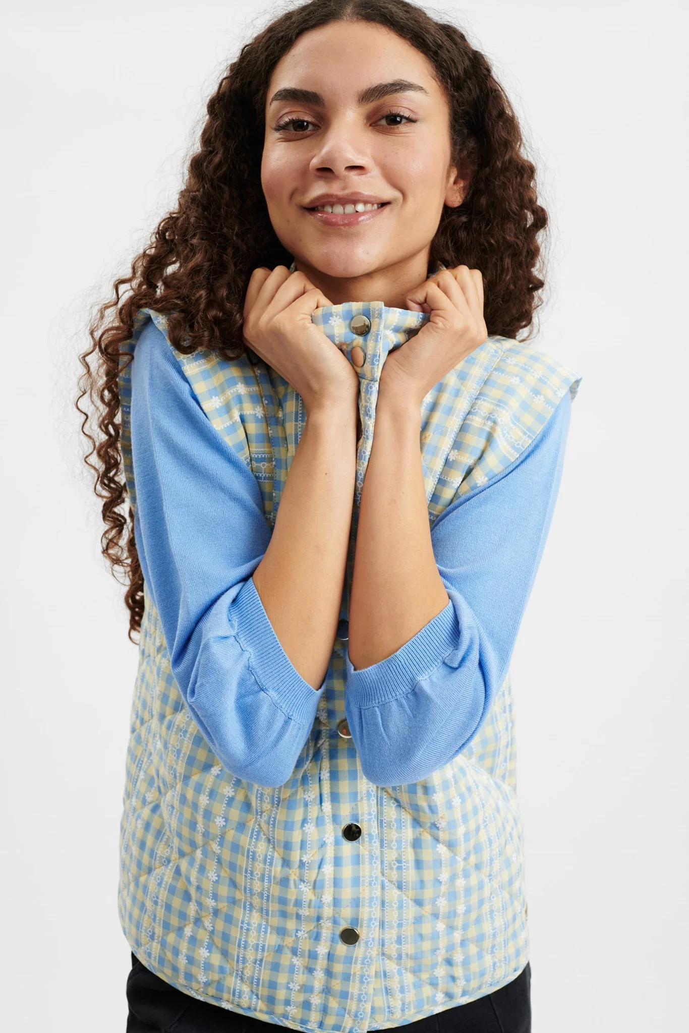 NUANNEMONA WAISTCOAT - Della Robbia Blue - Image 6
