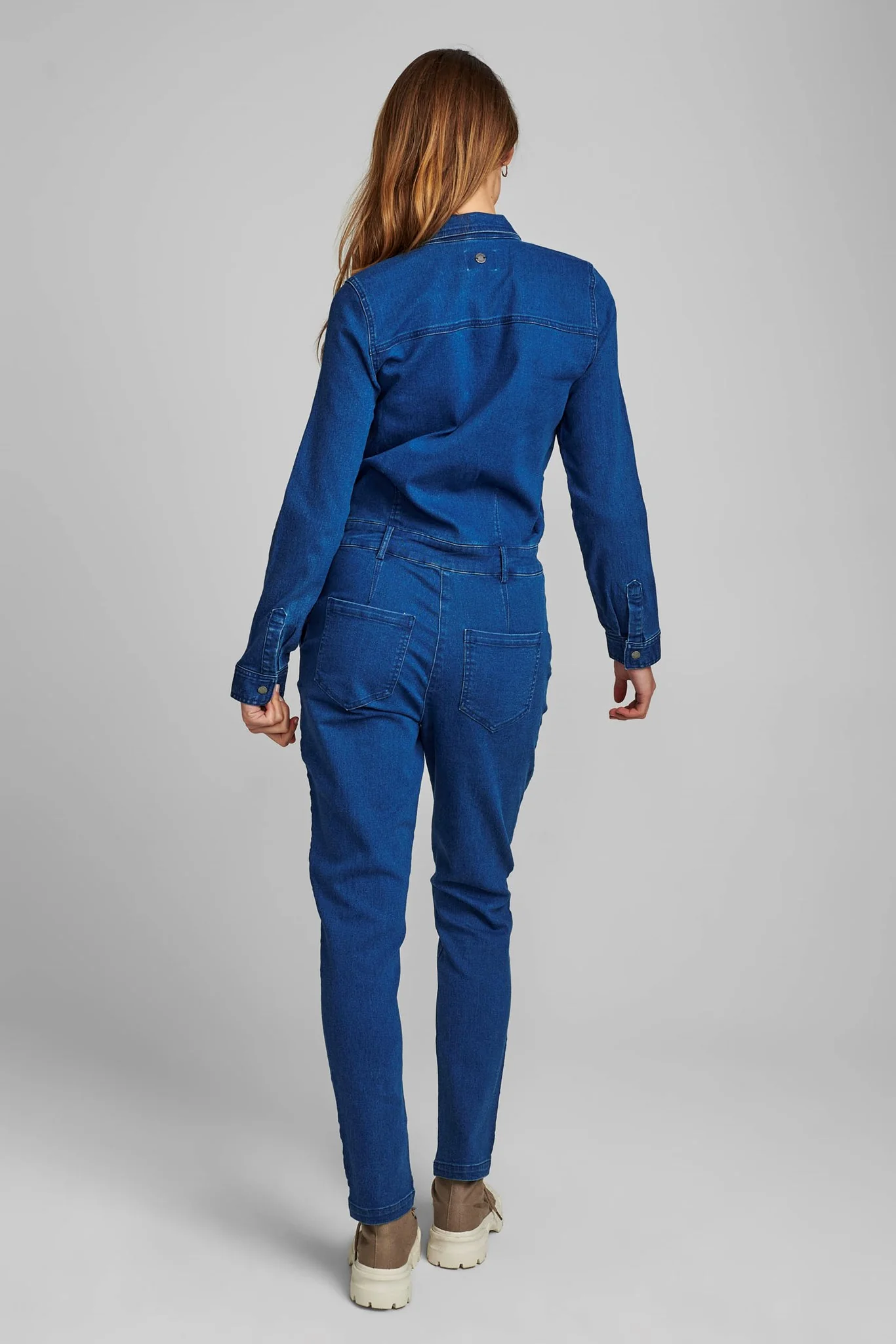 NUANZAC CAIRO BOILERSUIT - Medium Blue Denim - Image 2
