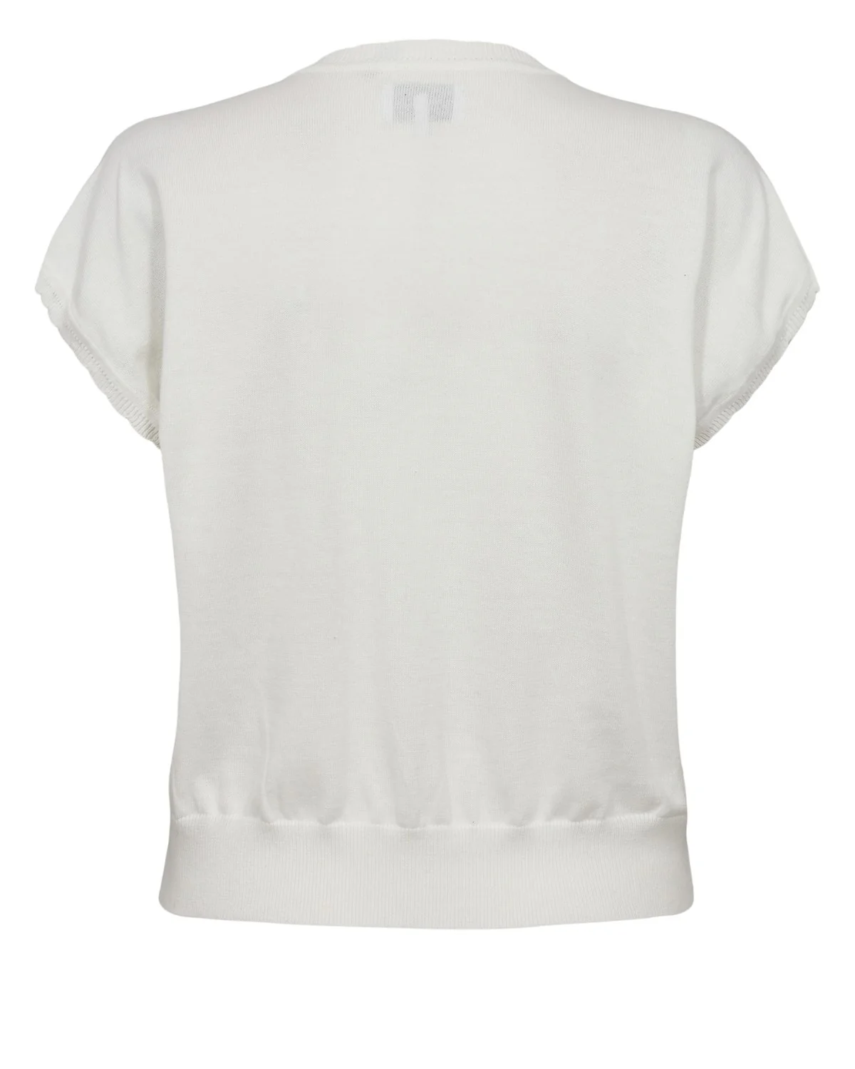 NUARIA SS PULLOVER  - Cloud Dancer - Image 2