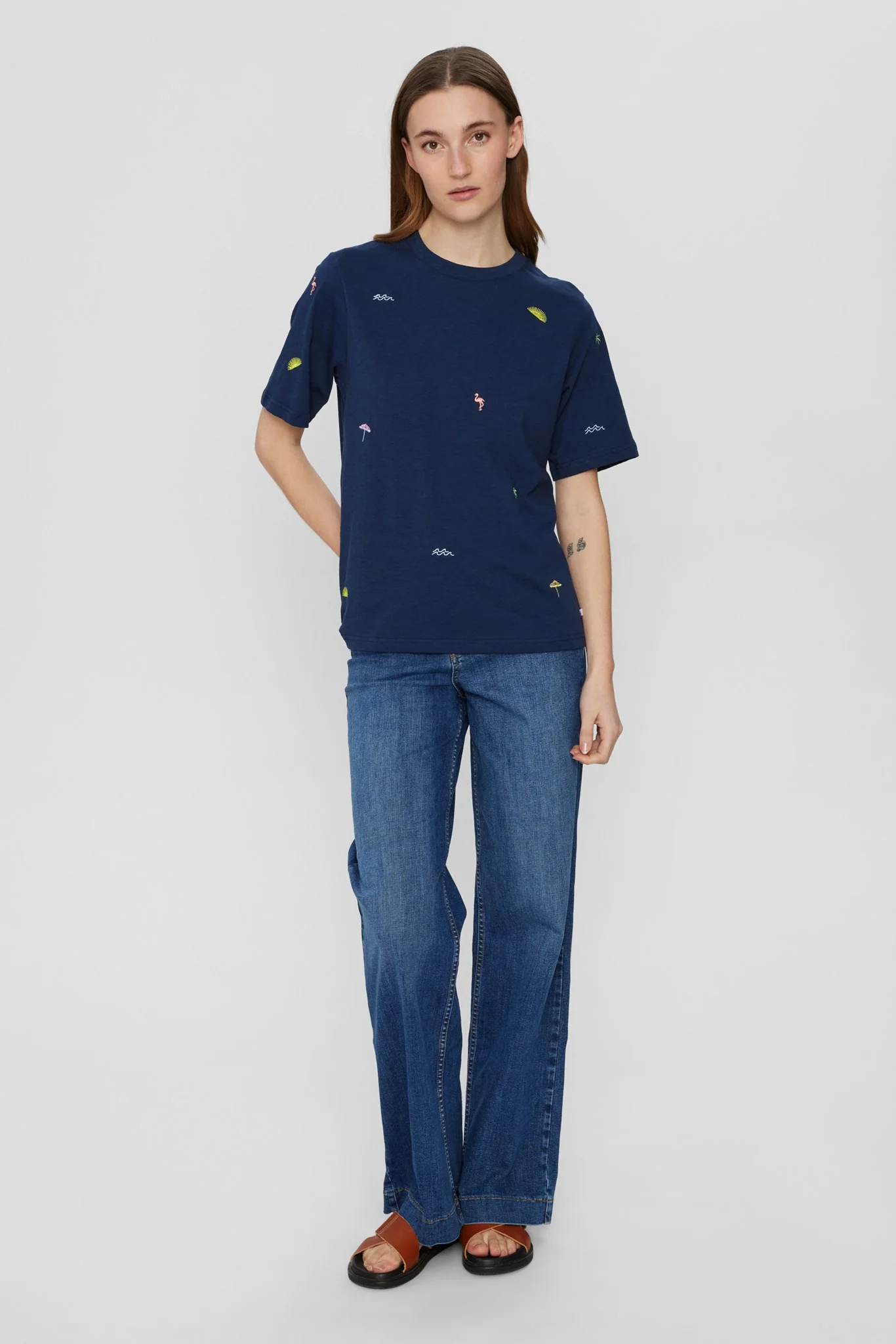 NUARIAS T-SHIRT - GOTS - Dress Blues - Image 3