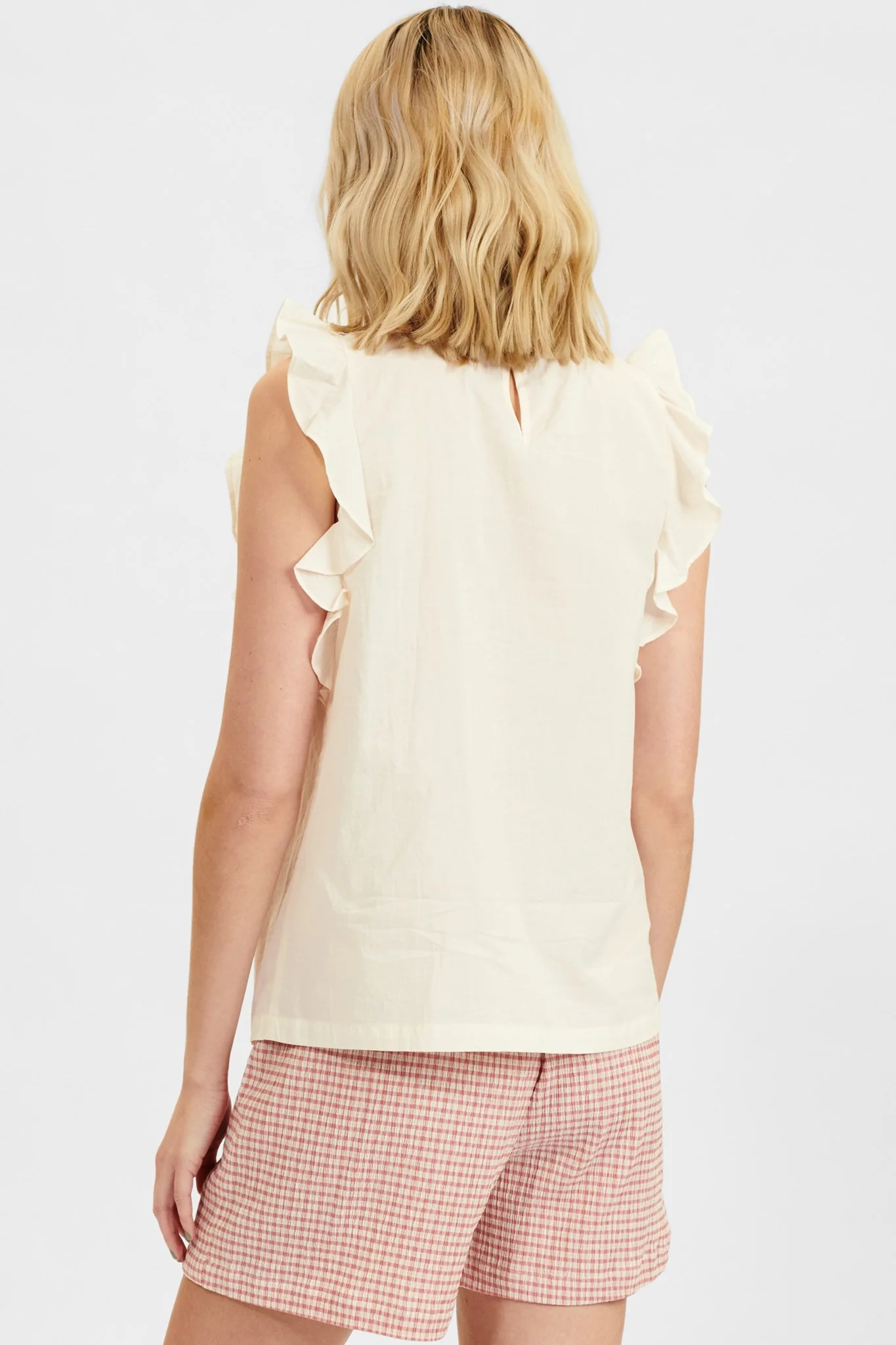 NUARISE SS BLOUSE - Cloud Dancer - Image 2