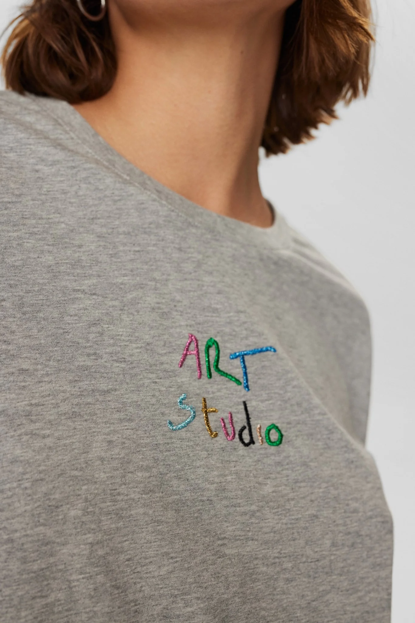 NUART T-SHIRT - Medium Grey mel - Image 4