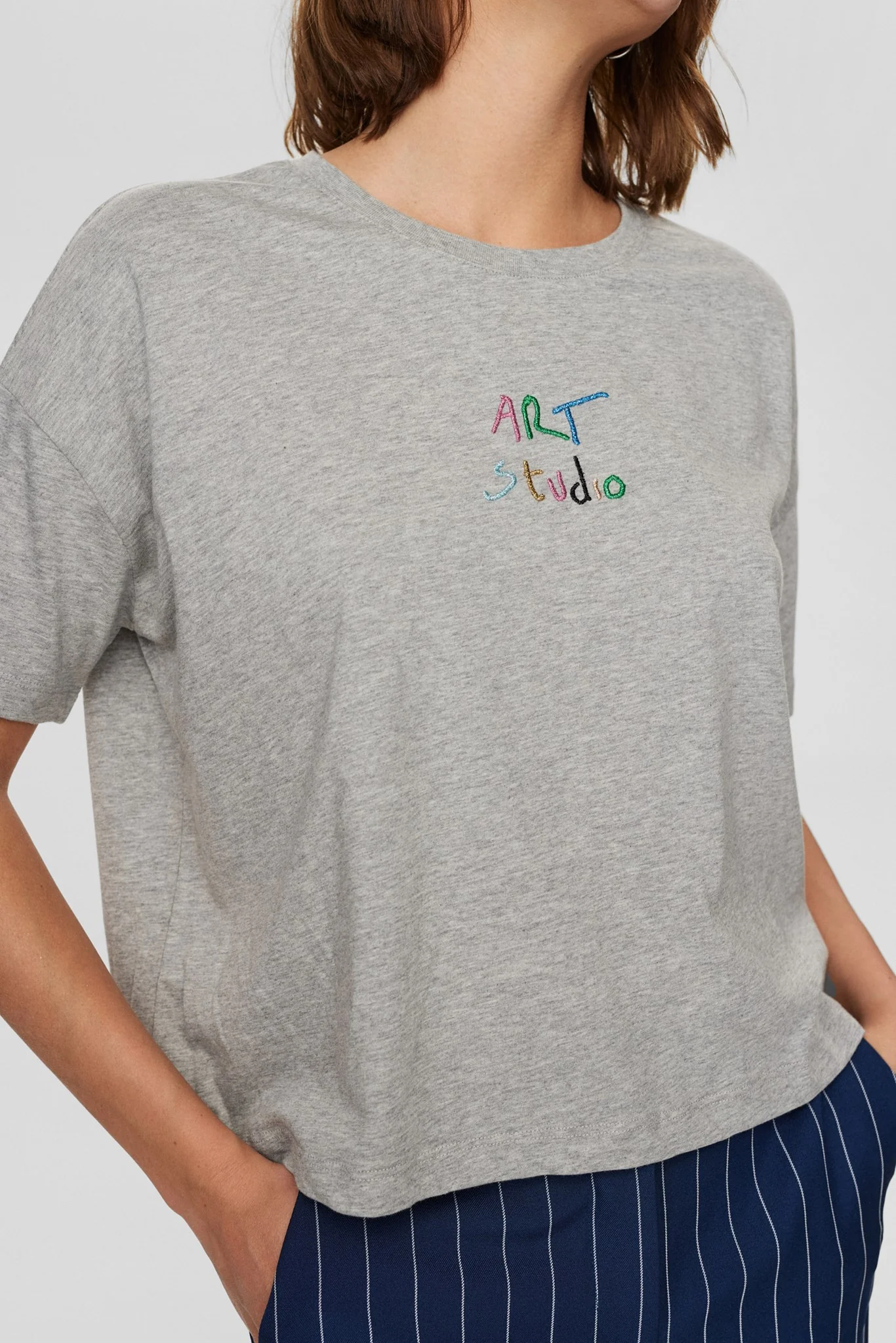 NUART T-SHIRT - Medium Grey mel - Image 5
