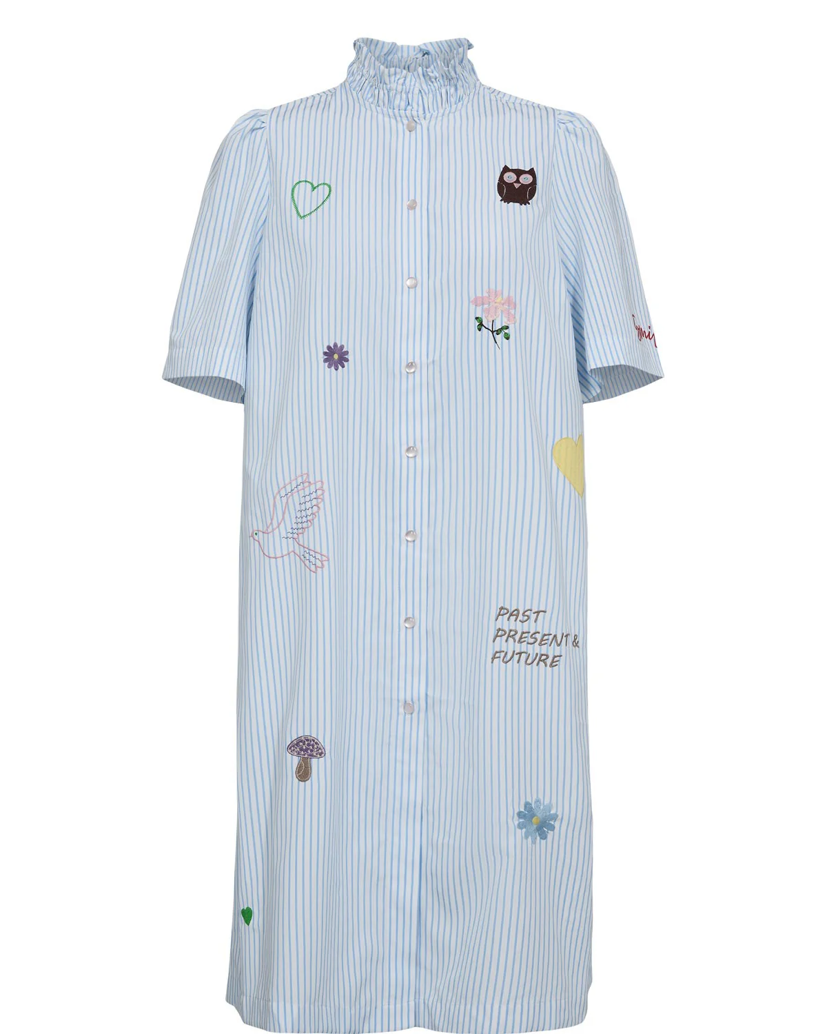 NUASHLEY EMBROIDERY DRESS - Airy Blue - Image 6