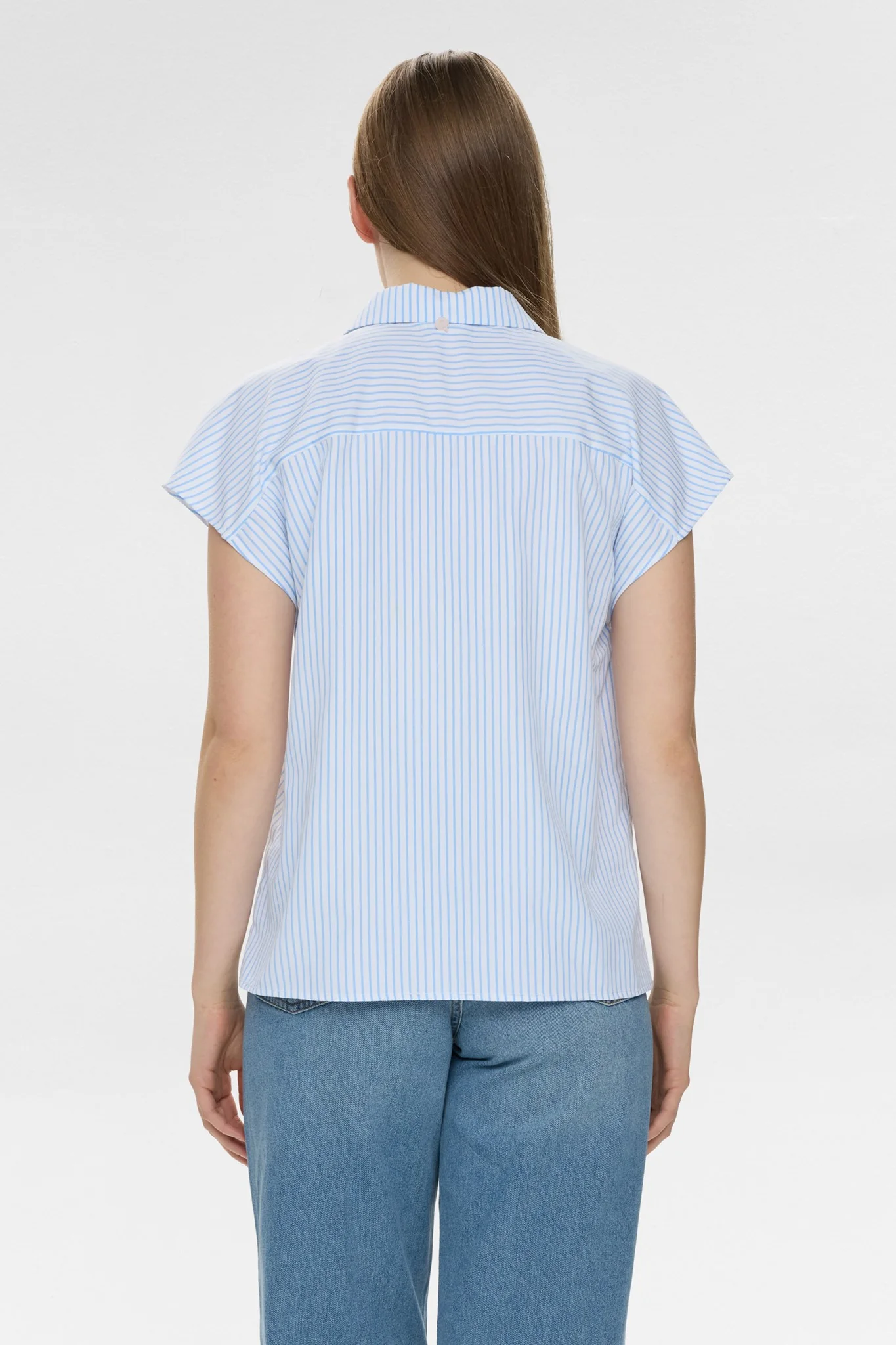 NUASHLEY EMBROIDERY SHIRT  - Airy Blue - Image 2