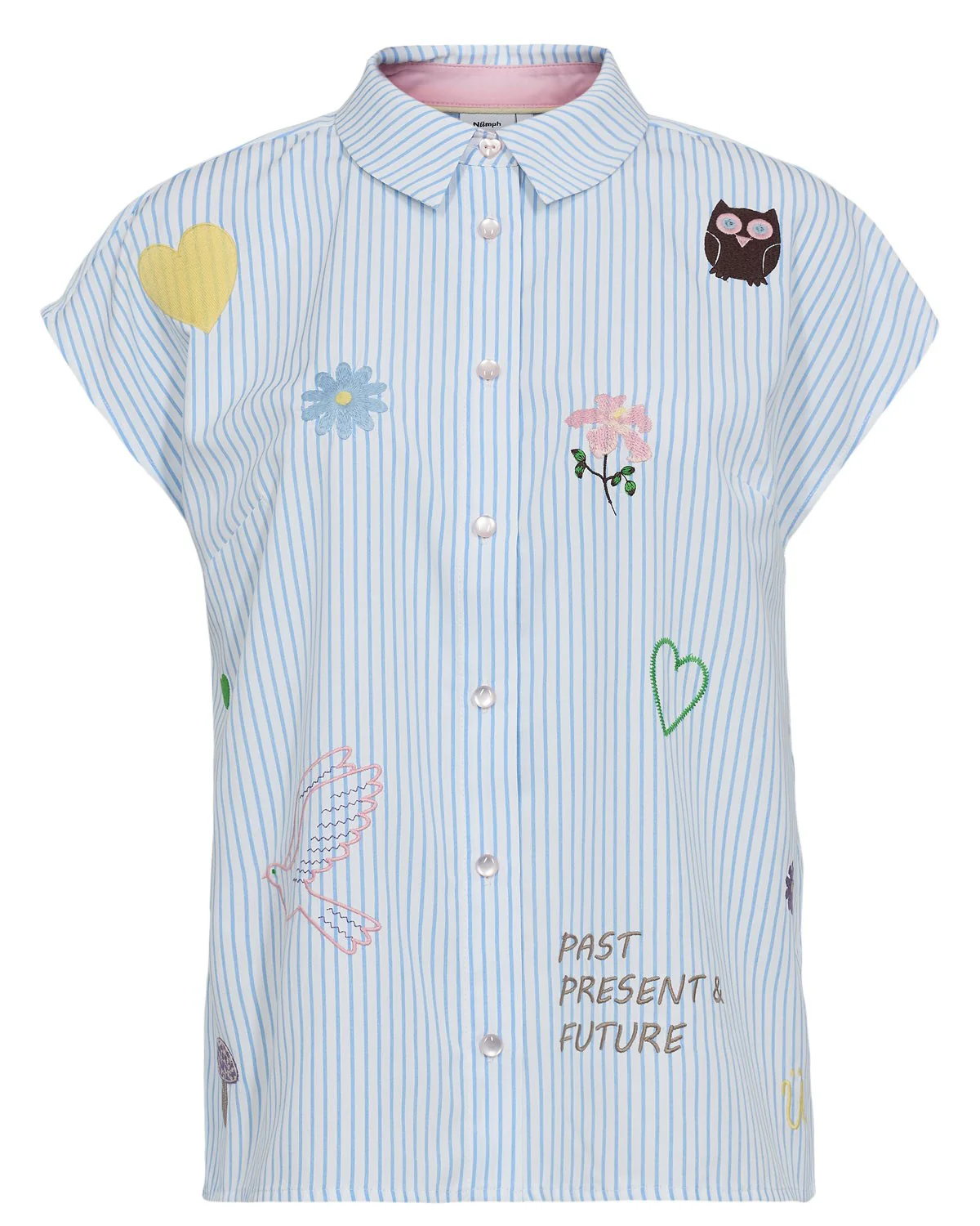 NUASHLEY EMBROIDERY SHIRT  - Airy Blue - Image 6