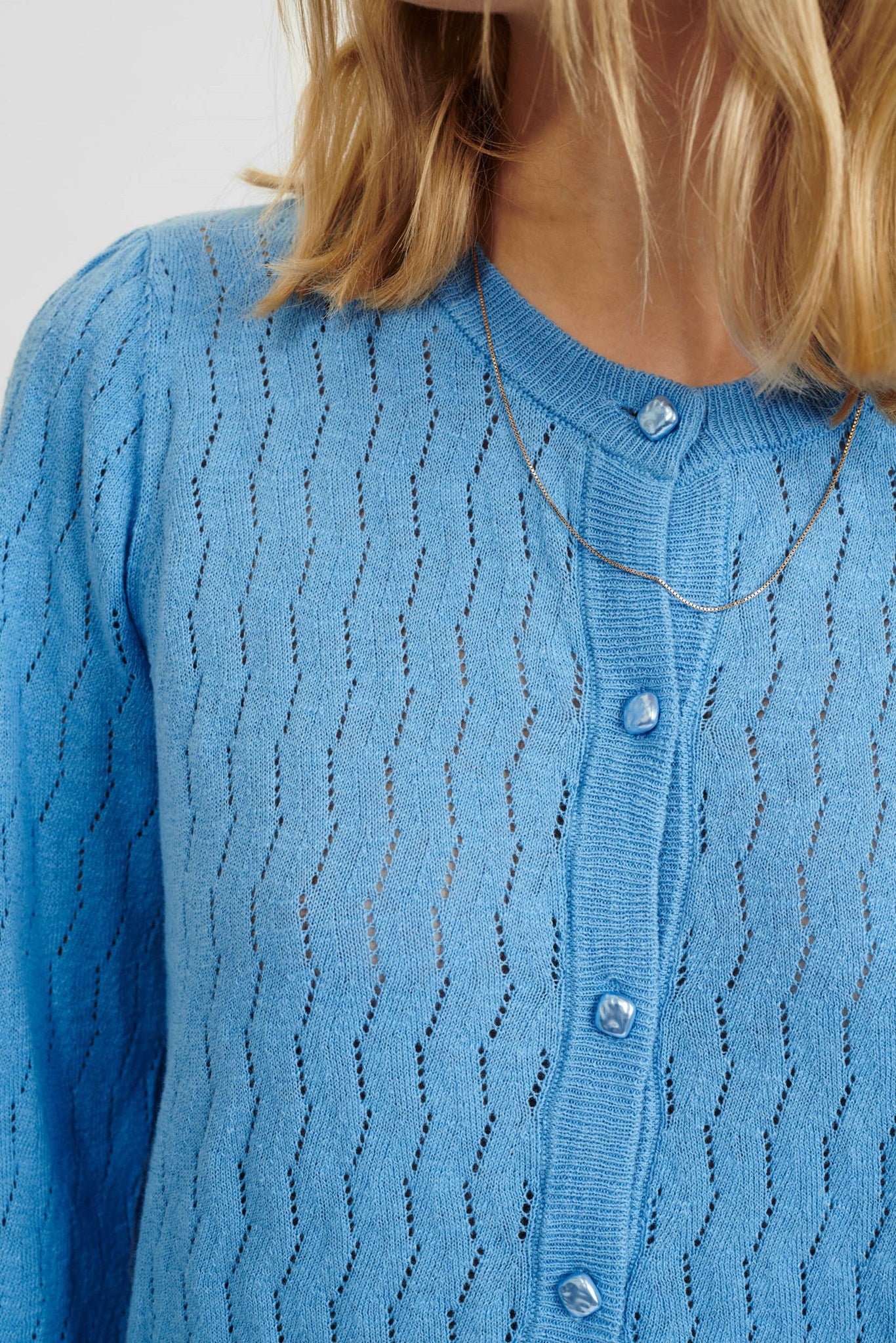NUASRA CARDIGAN - Della Robbia Blue - Image 4