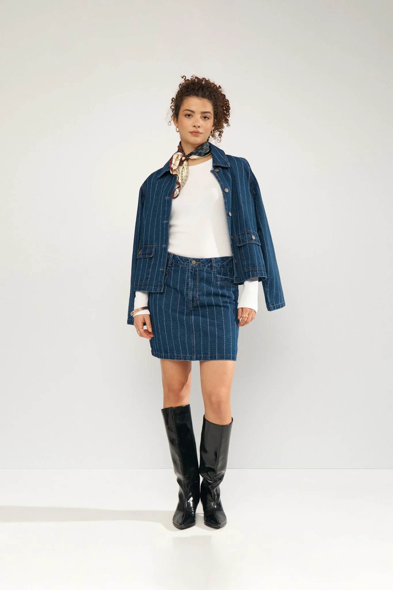 NUATLANTA SKIRT - Medium Blue Denim - Image 4