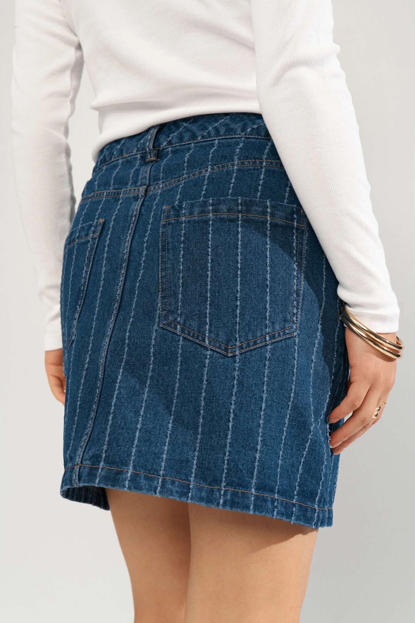 NUATLANTA SKIRT - Medium Blue Denim - Image 6