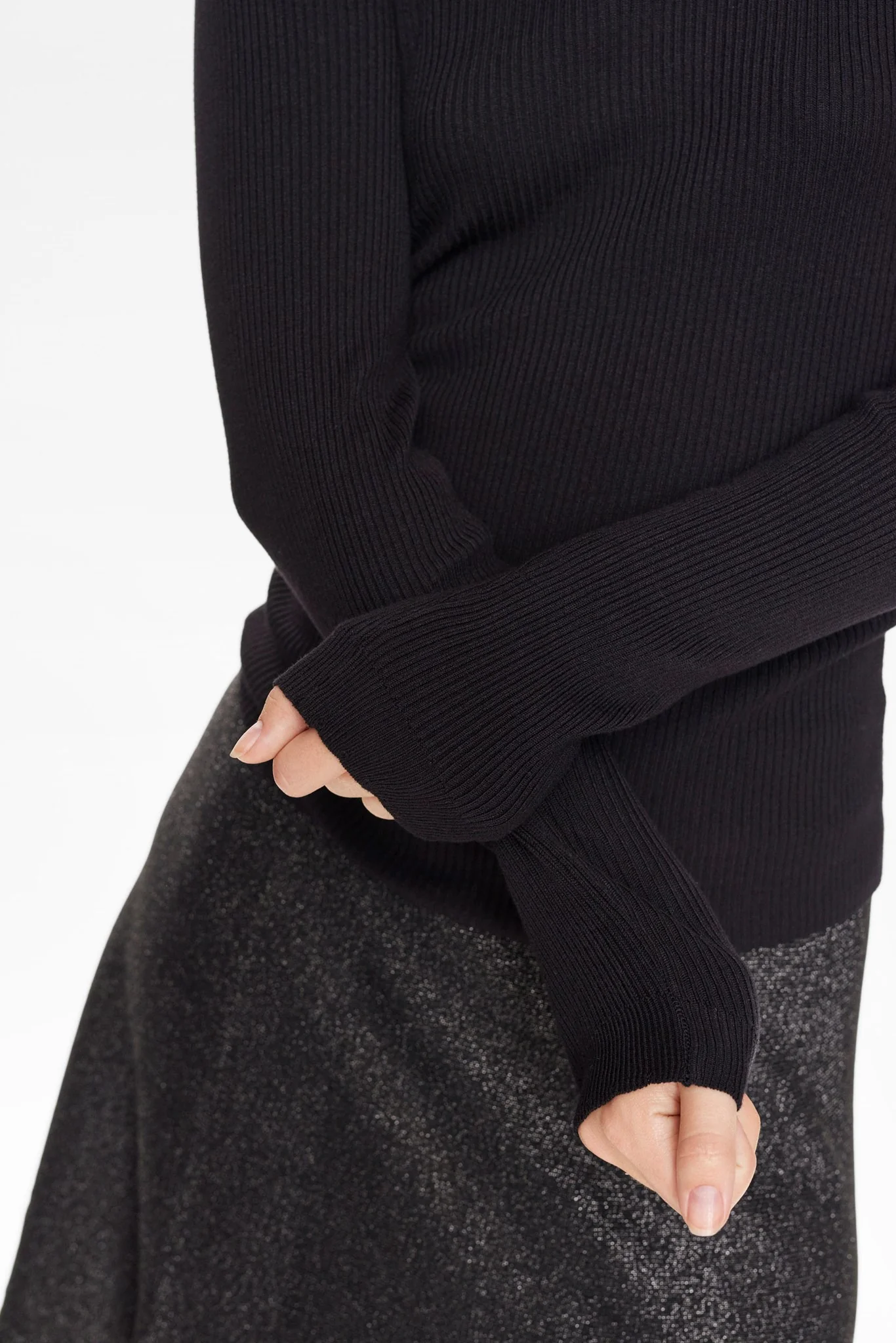 NUAYELET L/S PULLOVER - Caviar - Image 5
