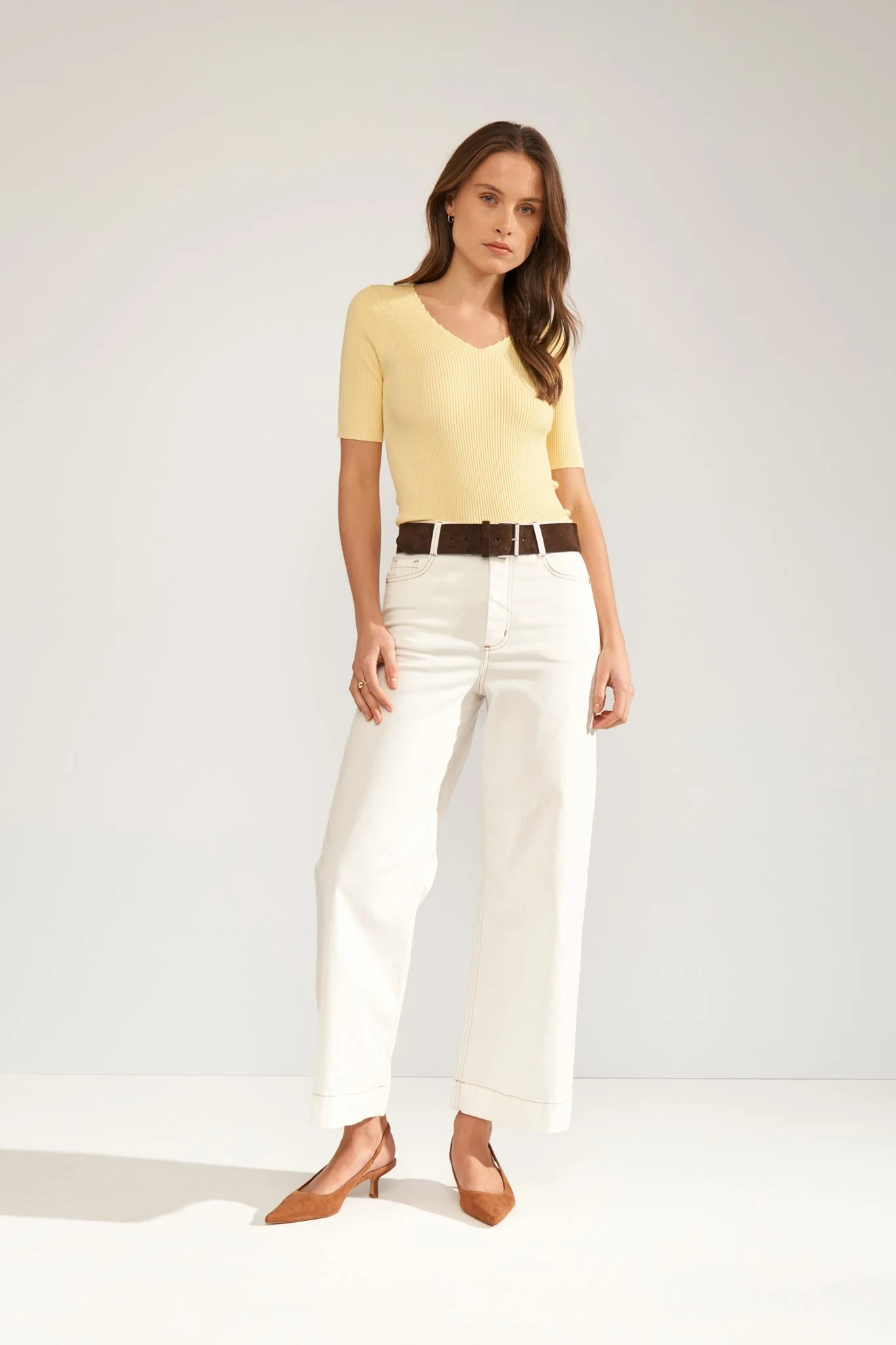 NUAYELET SS PULLOVER CROPPED - Popcorn - Image 3