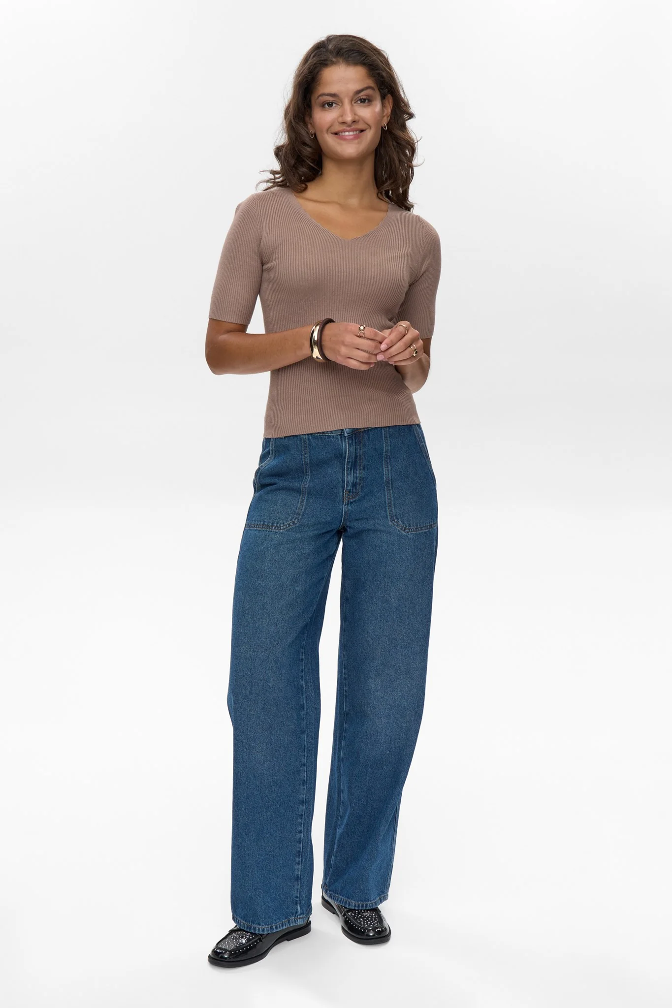 NUAYELET SS PULLOVER CROPPED - Taupe Gray - Image 3