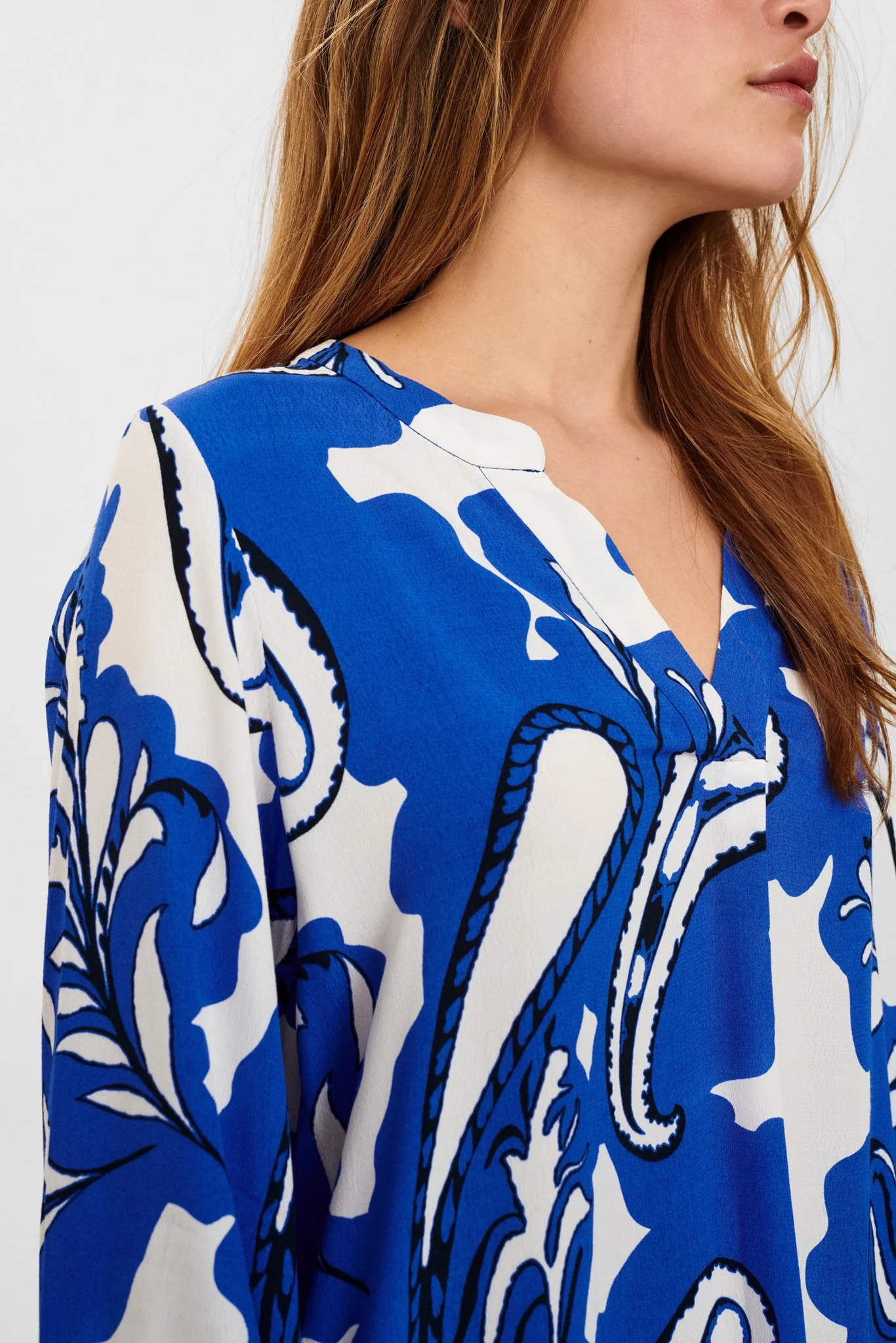 NUBAJA BLOUSE - Dazzling Blue - Image 5