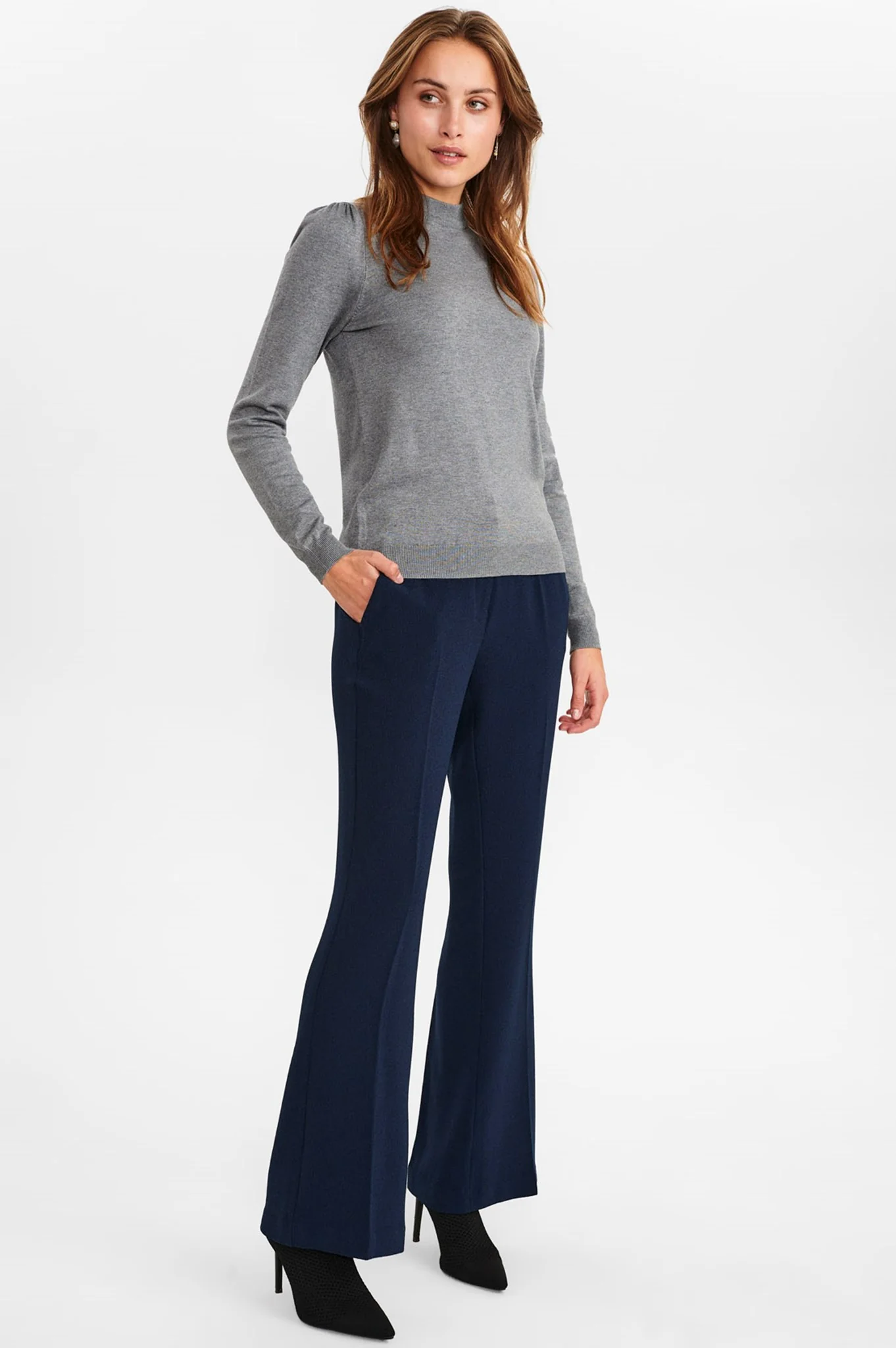 NUBAOJIN PULLOVER - NOOS - Medium Grey mel - Image 3